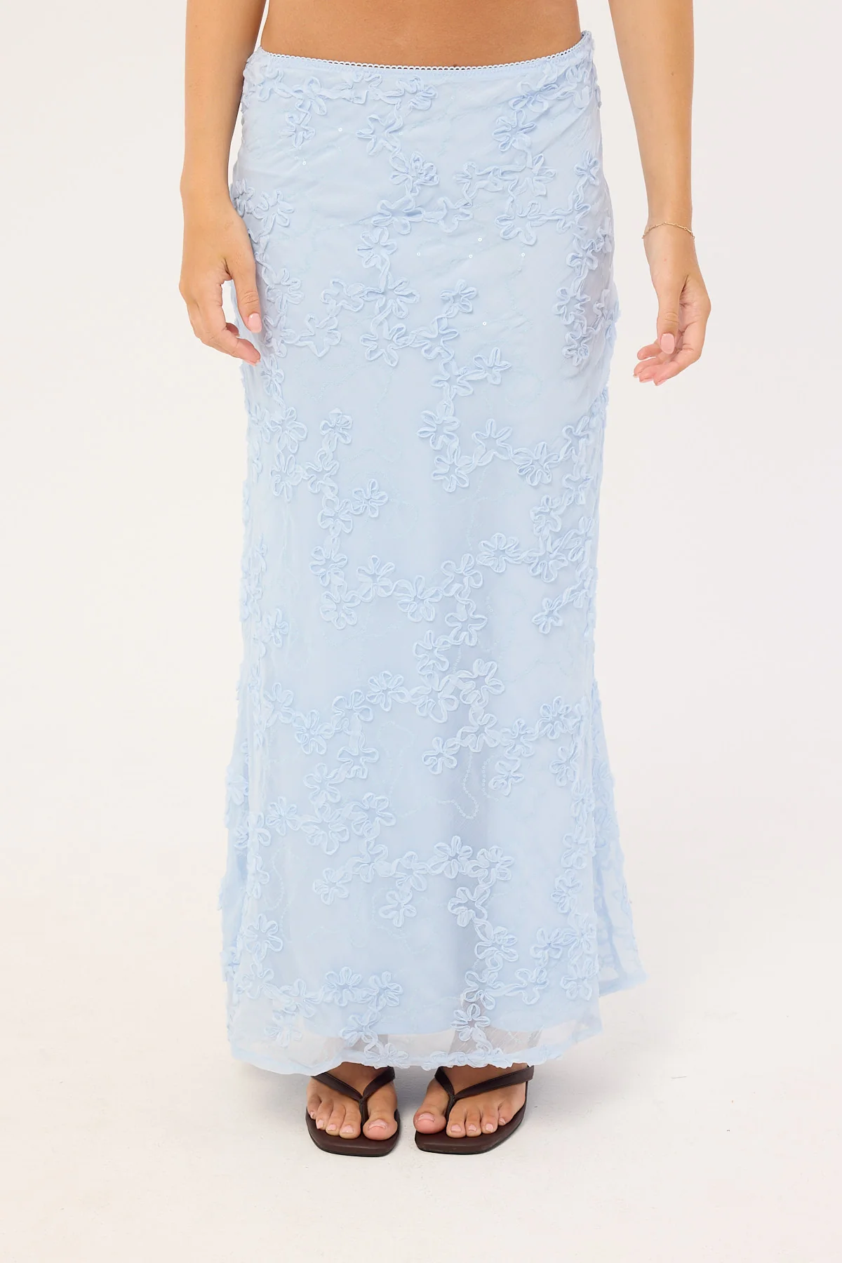 Luck & Trouble Nala Maxi Skirt Blue - Image 8