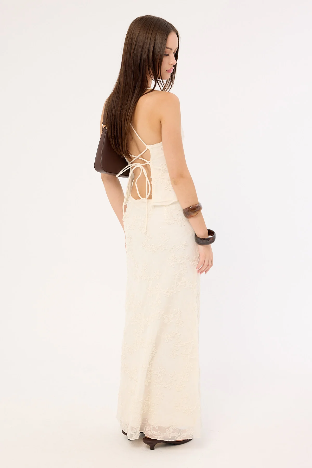 Luck & Trouble Nala Maxi Skirt Cream - Image 5