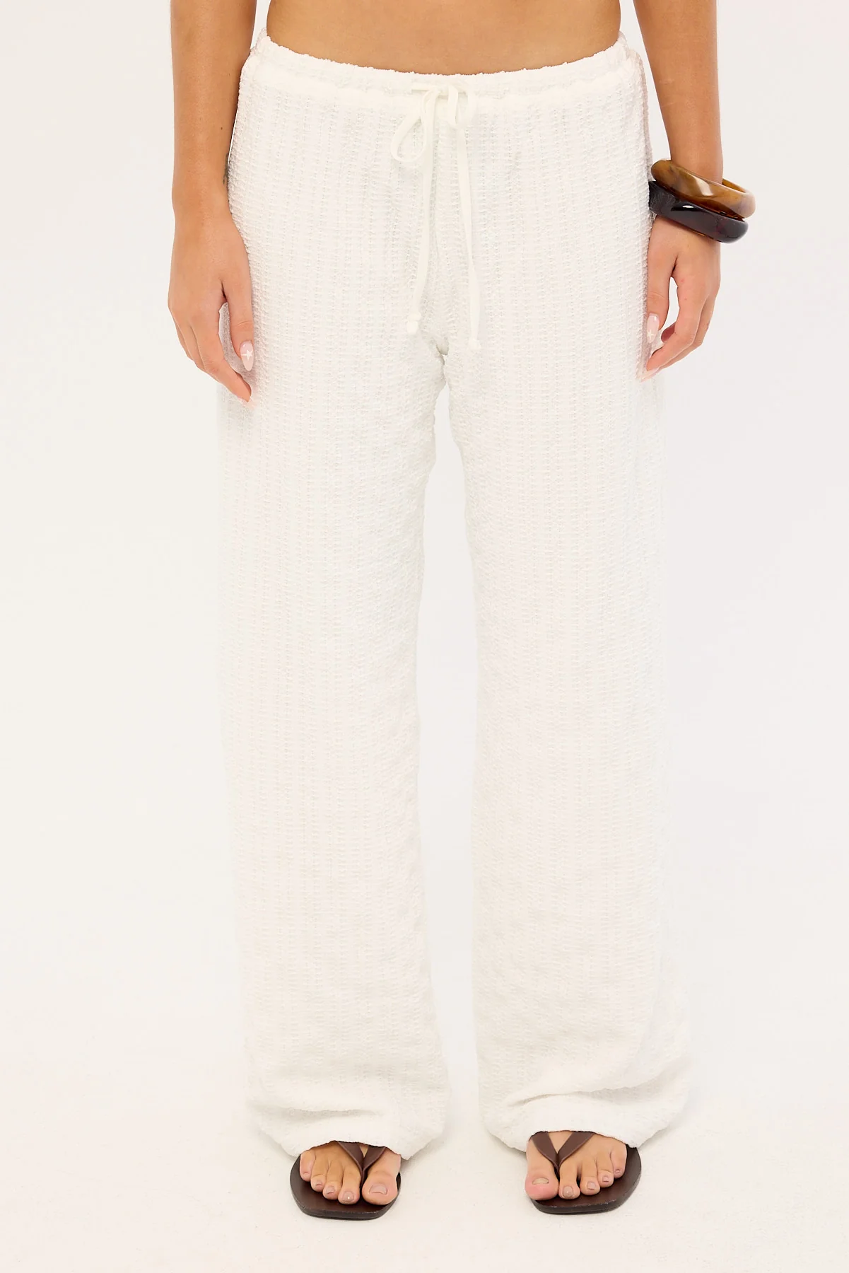 Luck & Trouble Naya Textured Pant White - Image 6