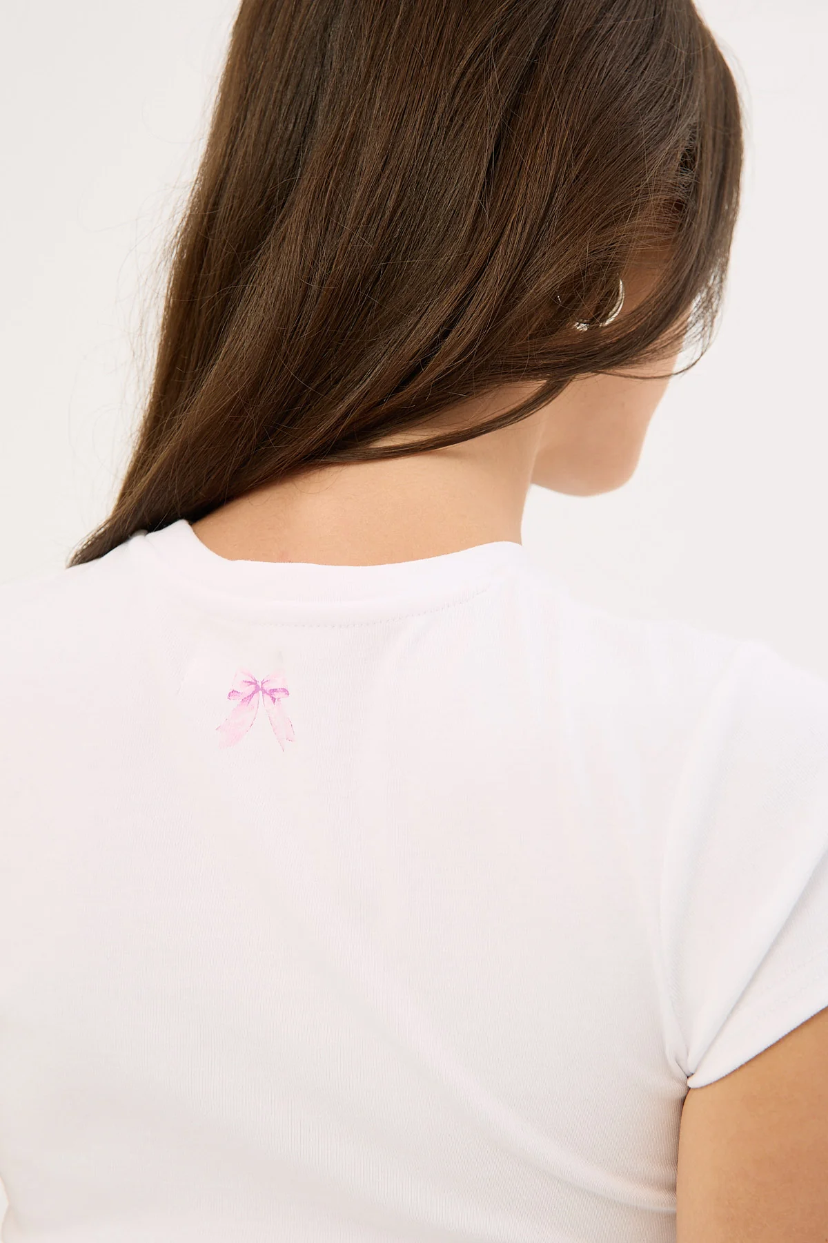 Luck & Trouble Pickles Ribbon Baby Tee White - Image 7