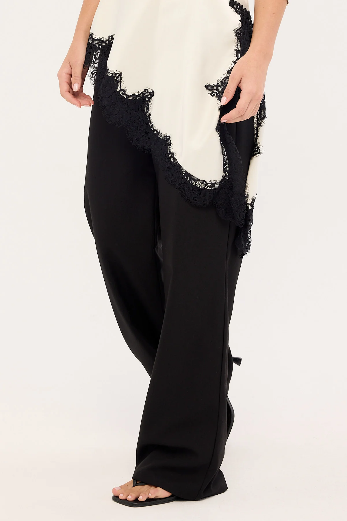 Luck & Trouble Rita Low Rise Pant Black - Image 3