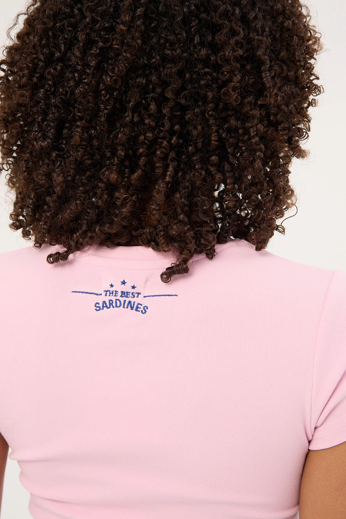 Luck & Trouble Sardinas Baby Tee Pink - Image 9