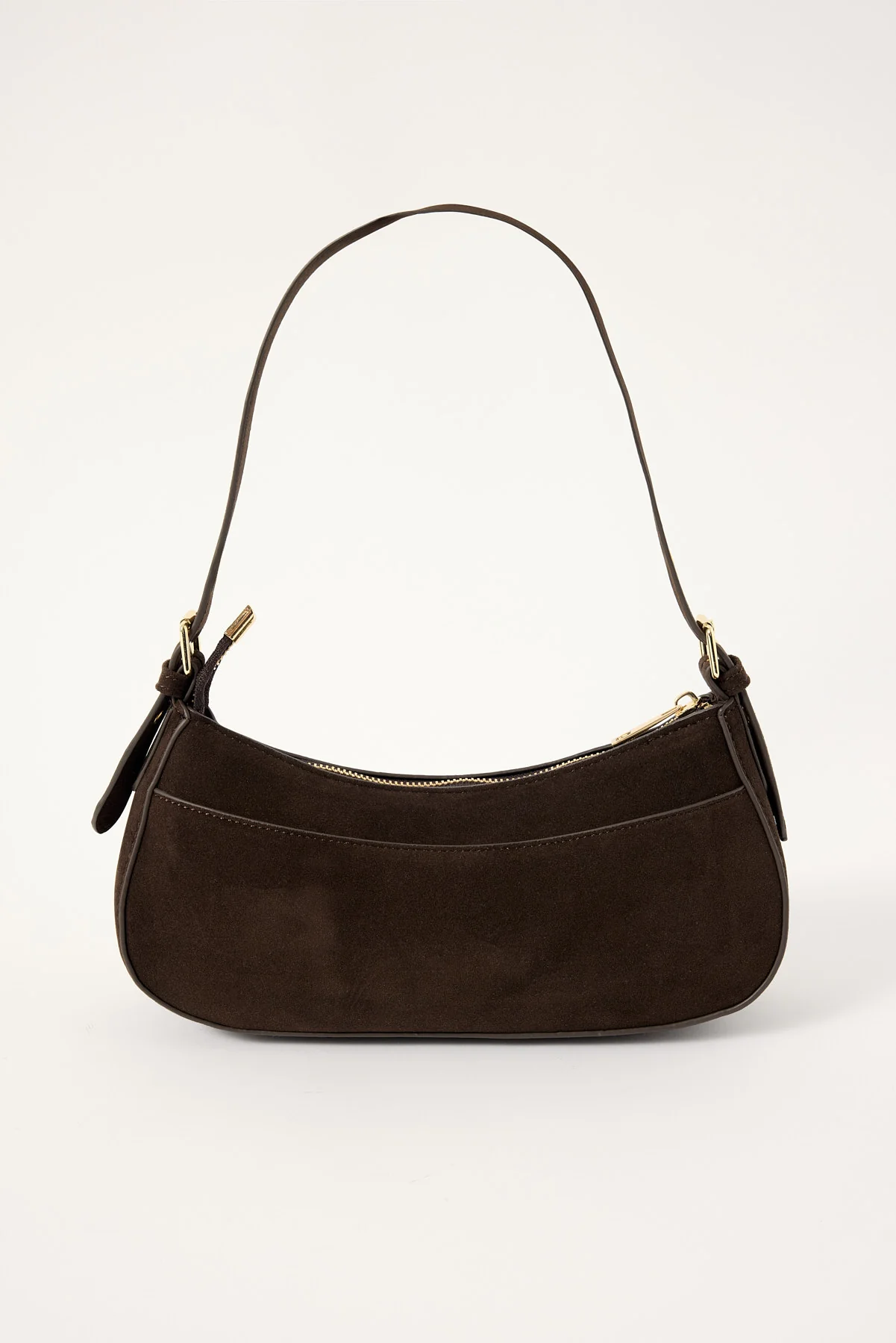Luck & Trouble Seduce Suede Shoulder Bag Brown - Image 4