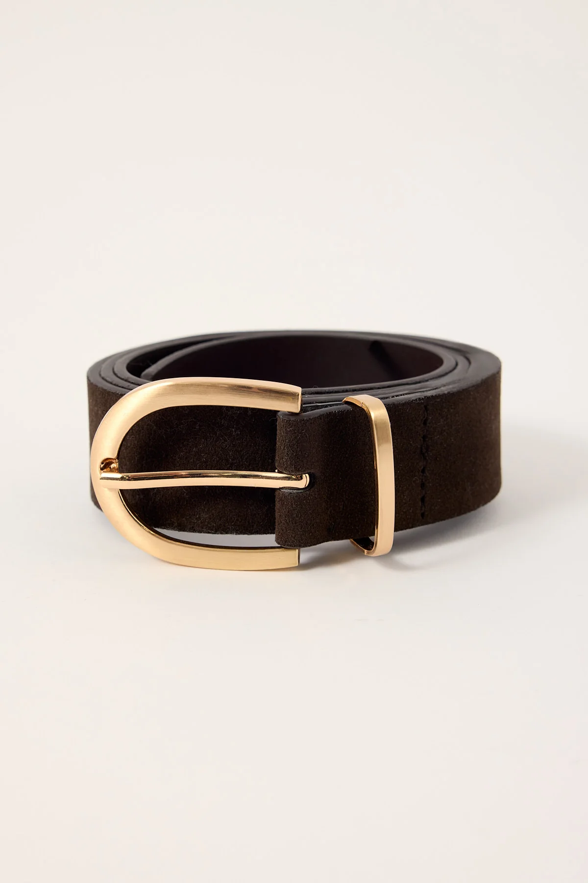 Luck & Trouble Seduce Suede Thin Belt Brown