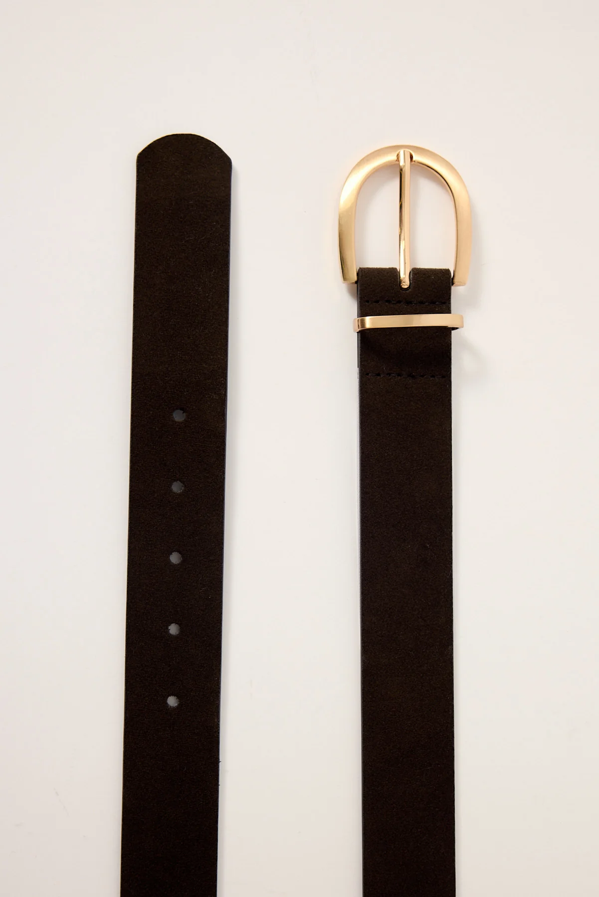 Luck & Trouble Seduce Suede Thin Belt Brown - Image 2