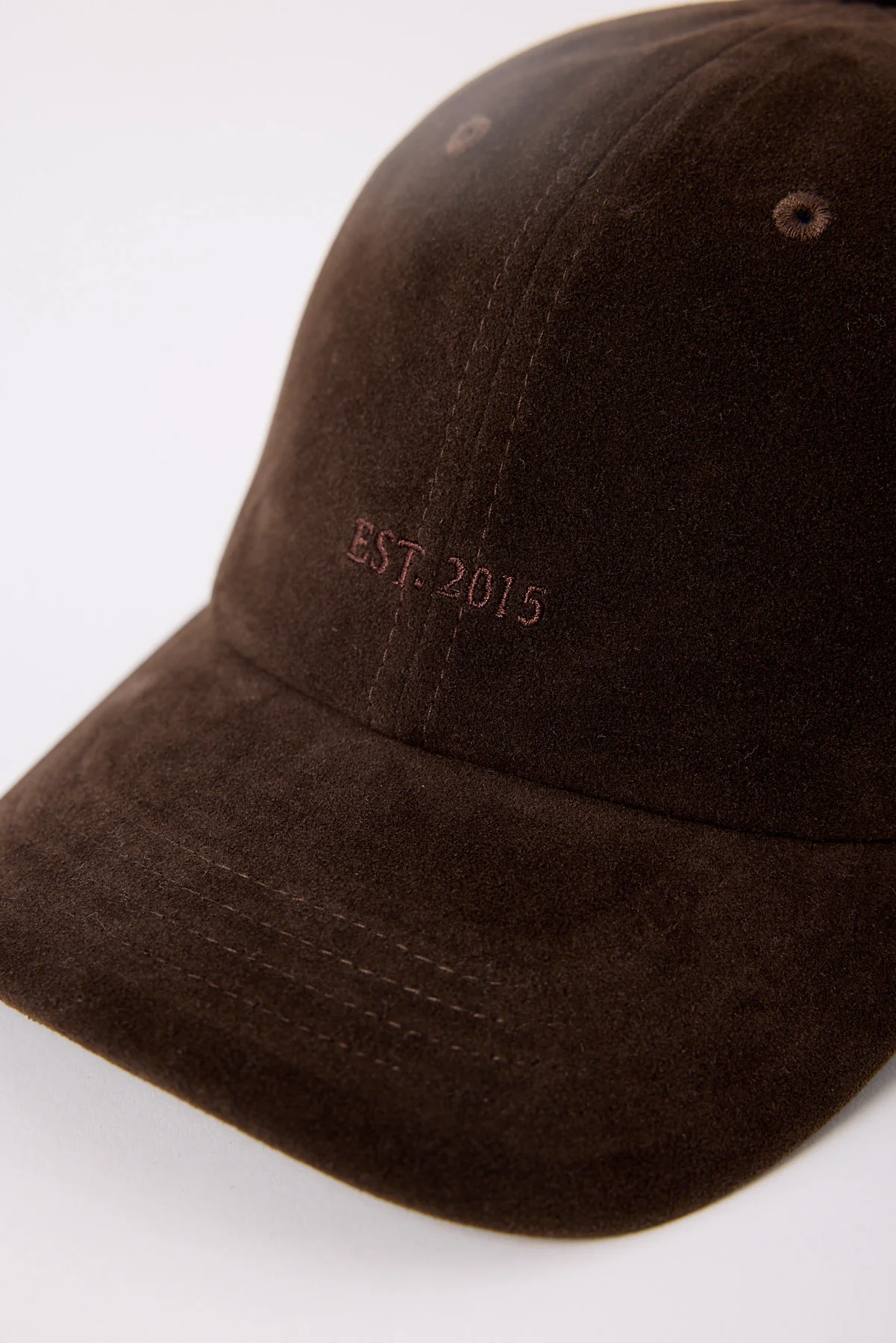 Luck & Trouble Suede Dad Cap Chocolate - Image 3