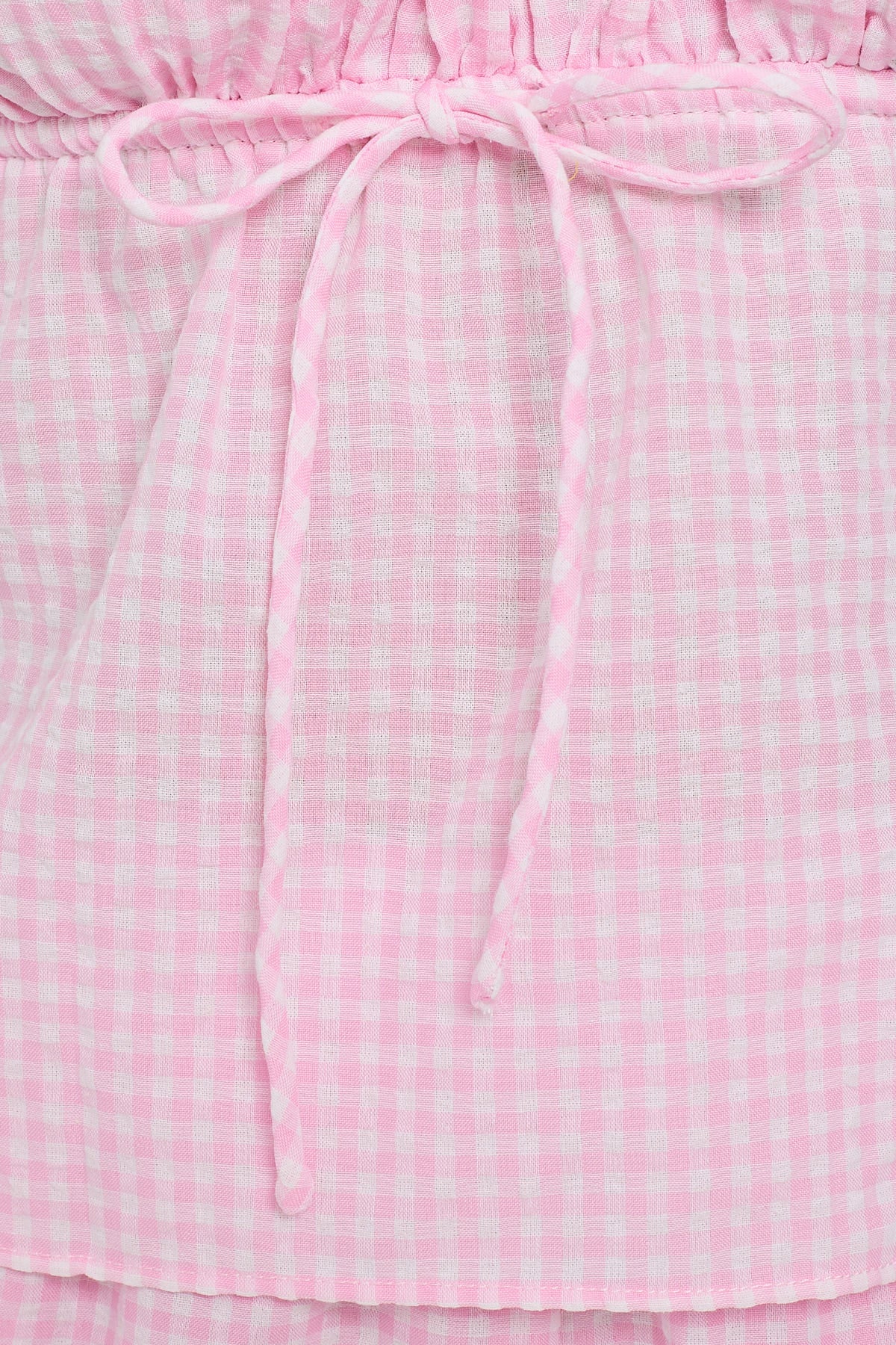 Luck & Trouble Sunny Side Gingham Top Pink Gingham - Image 6
