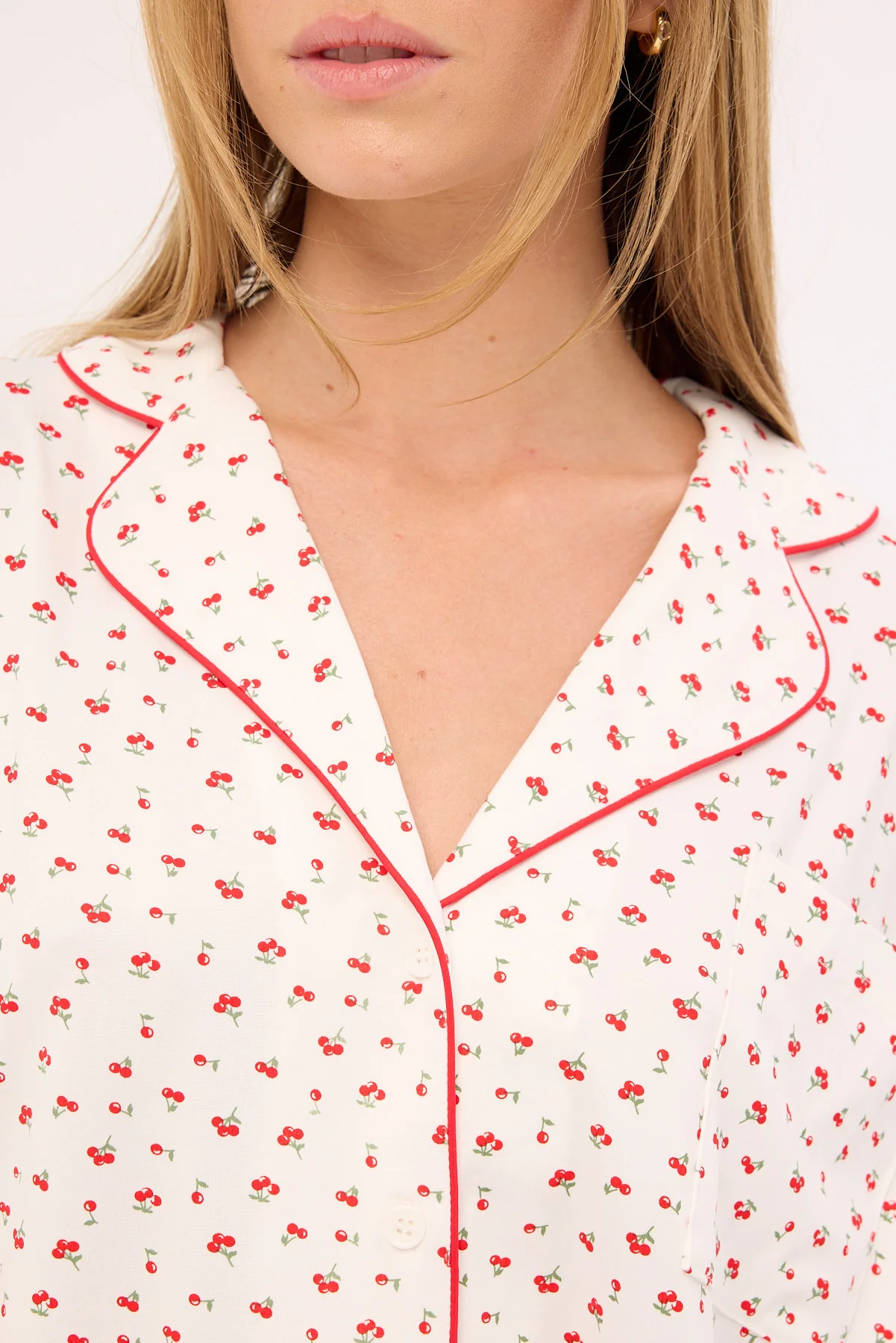 Luck & Trouble Sweet Sundays Sleep Top White - Image 4