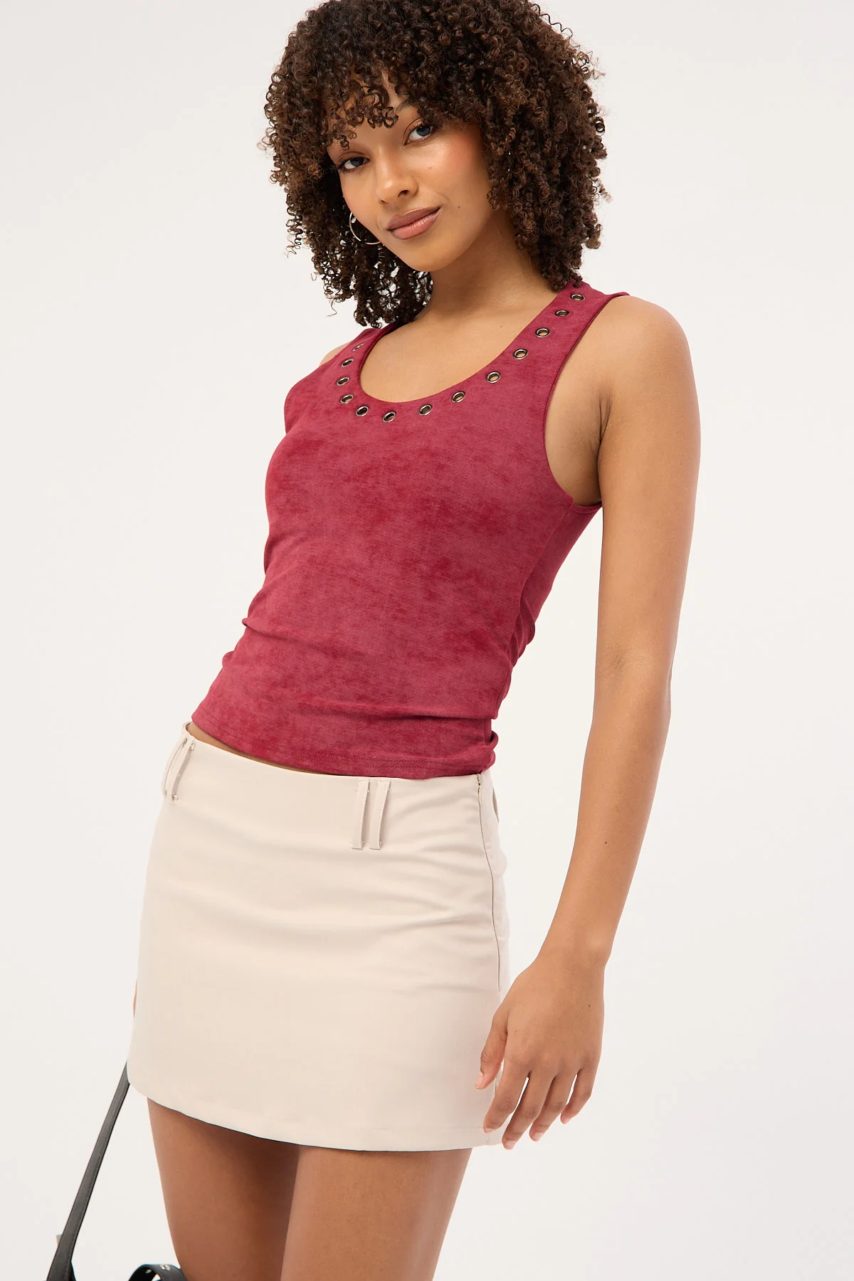 Luck & Trouble Sweetness Mini Skort Stone - Image 3