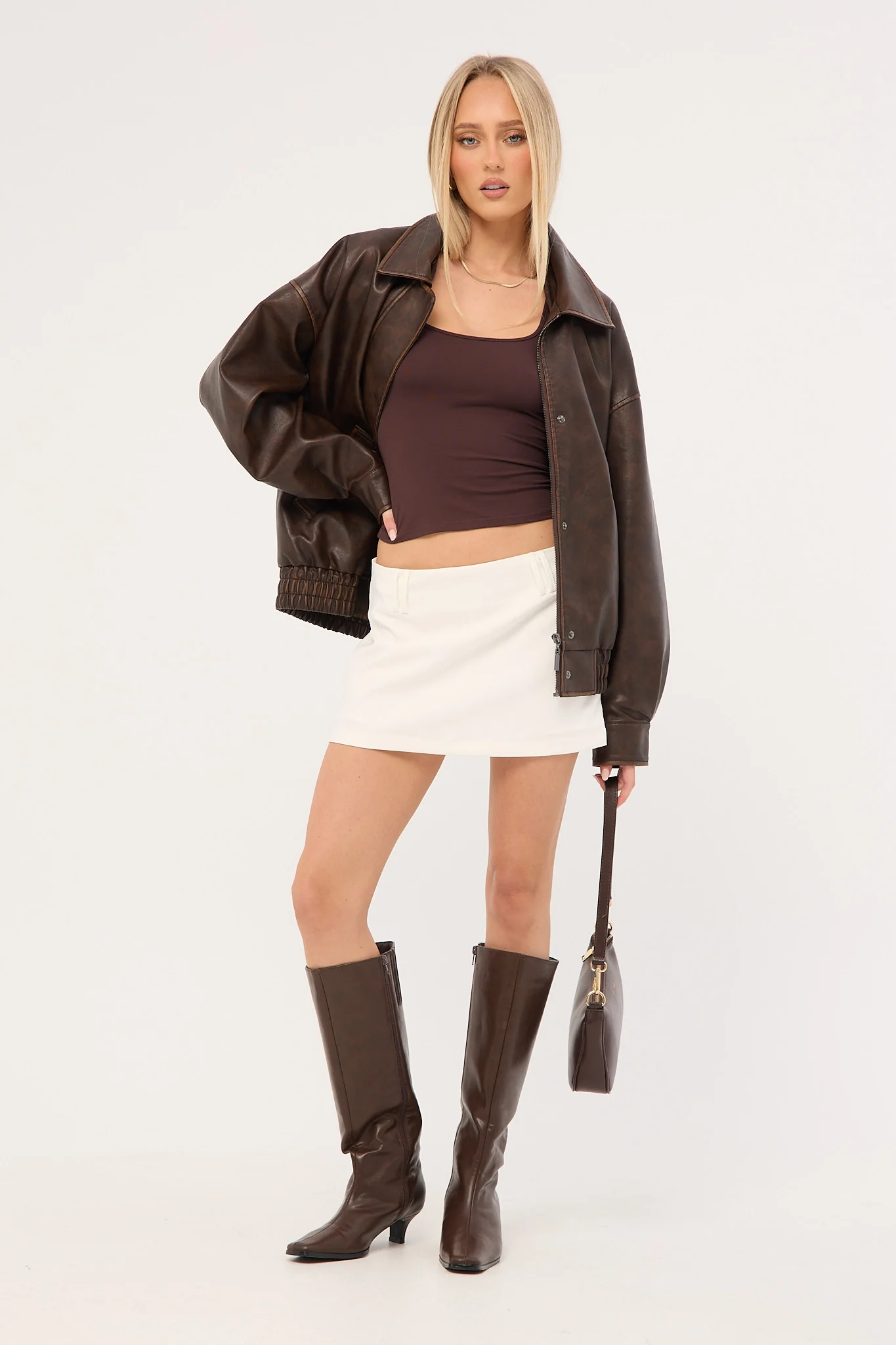 Luck & Trouble Sweetness Mini Skort White - Image 2