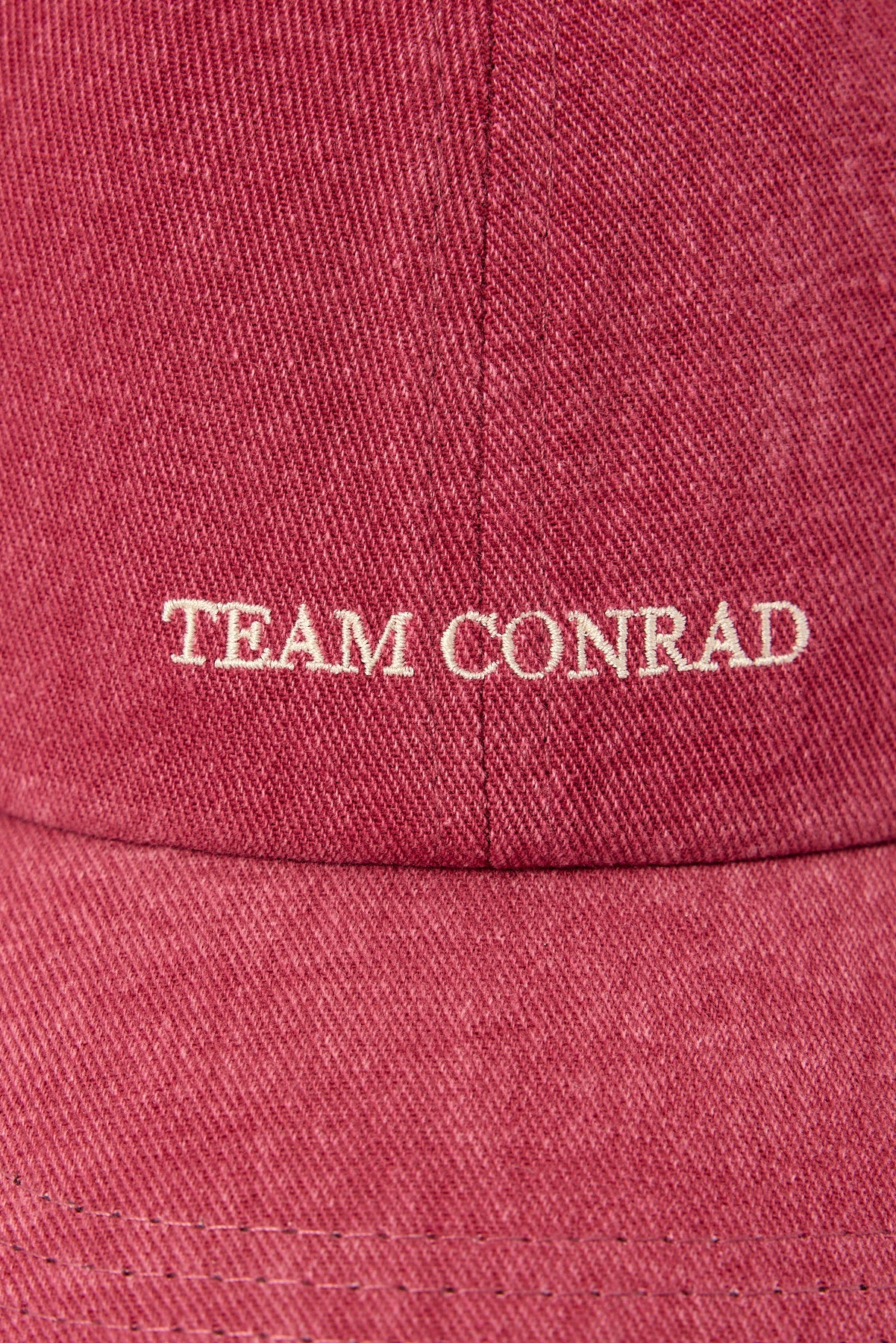 Luck & Trouble Team Conrad Washed Dad Cap Washed Burgundy - Image 2