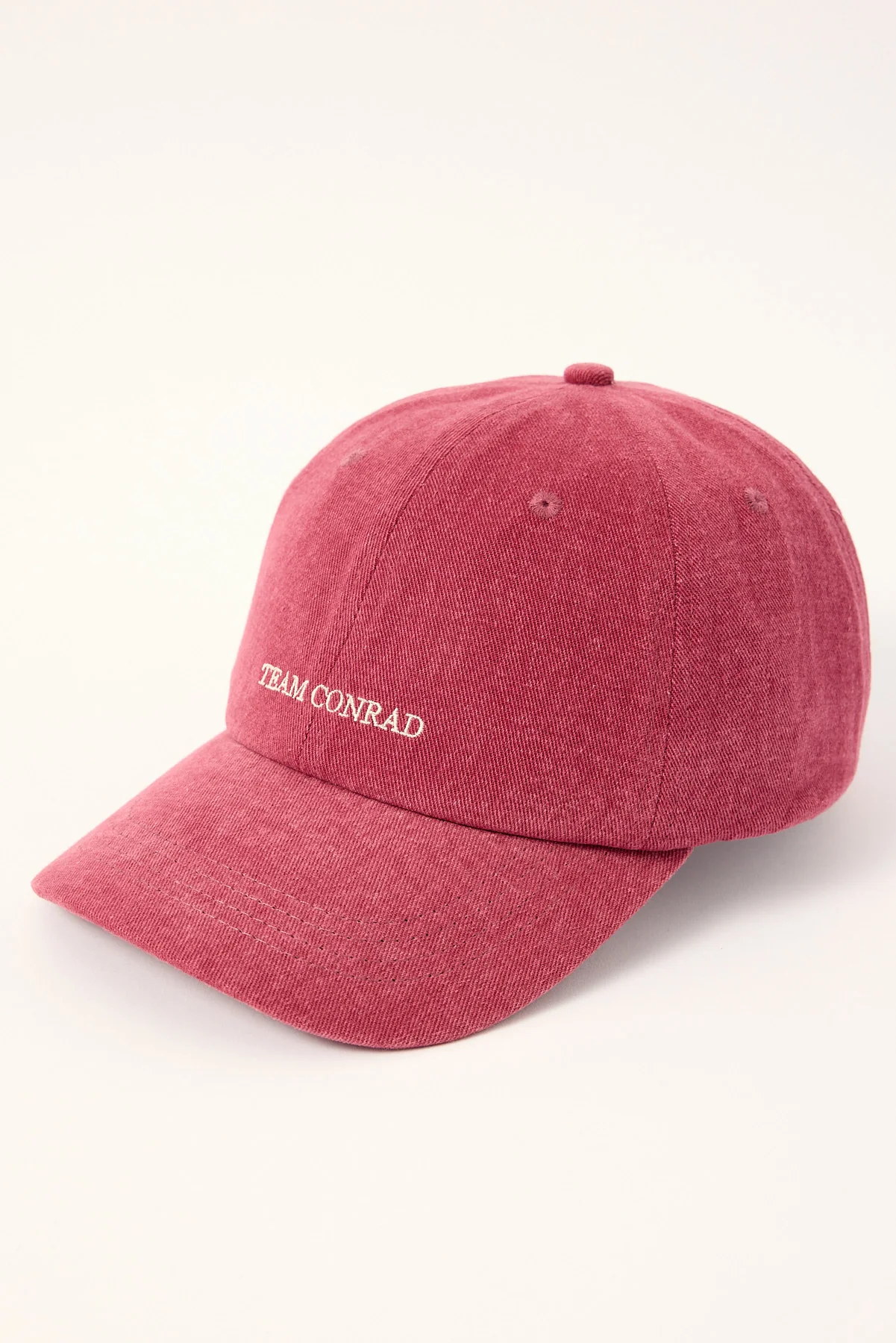 Luck & Trouble Team Conrad Washed Dad Cap Washed Burgundy - Image 3