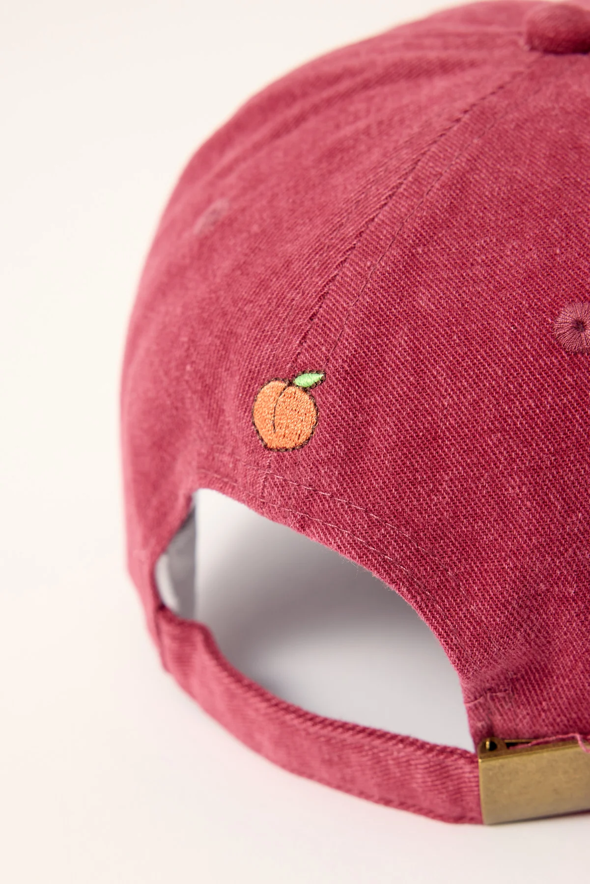 Luck & Trouble Team Conrad Washed Dad Cap Washed Burgundy - Image 5