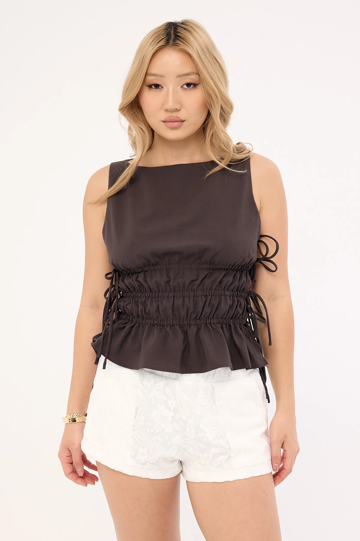 Luck & Trouble Yuri Lace Short White - Image 2