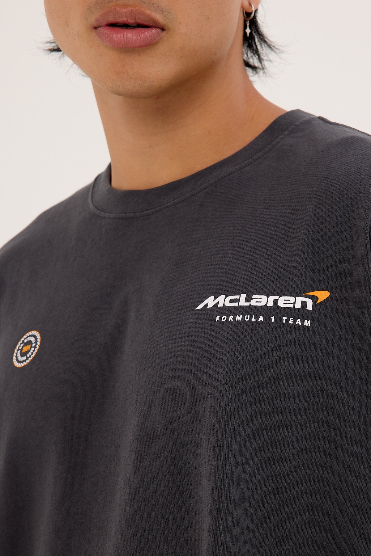 Mitchell & Ness McLaren 1963 Boxy Tee Washed Black Black - Image 6