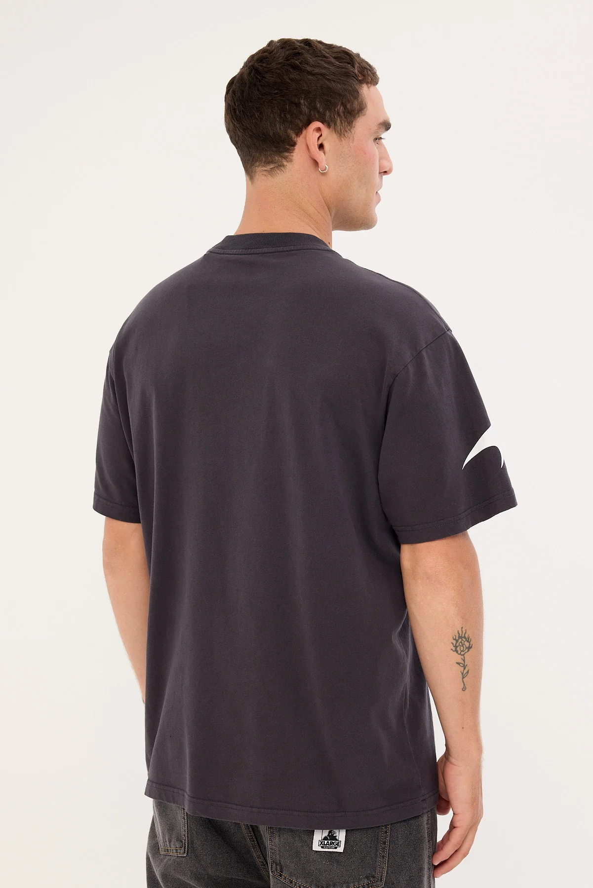 Mitchell & Ness McLaren Birdseye Apex Tee Washed Black - Image 5