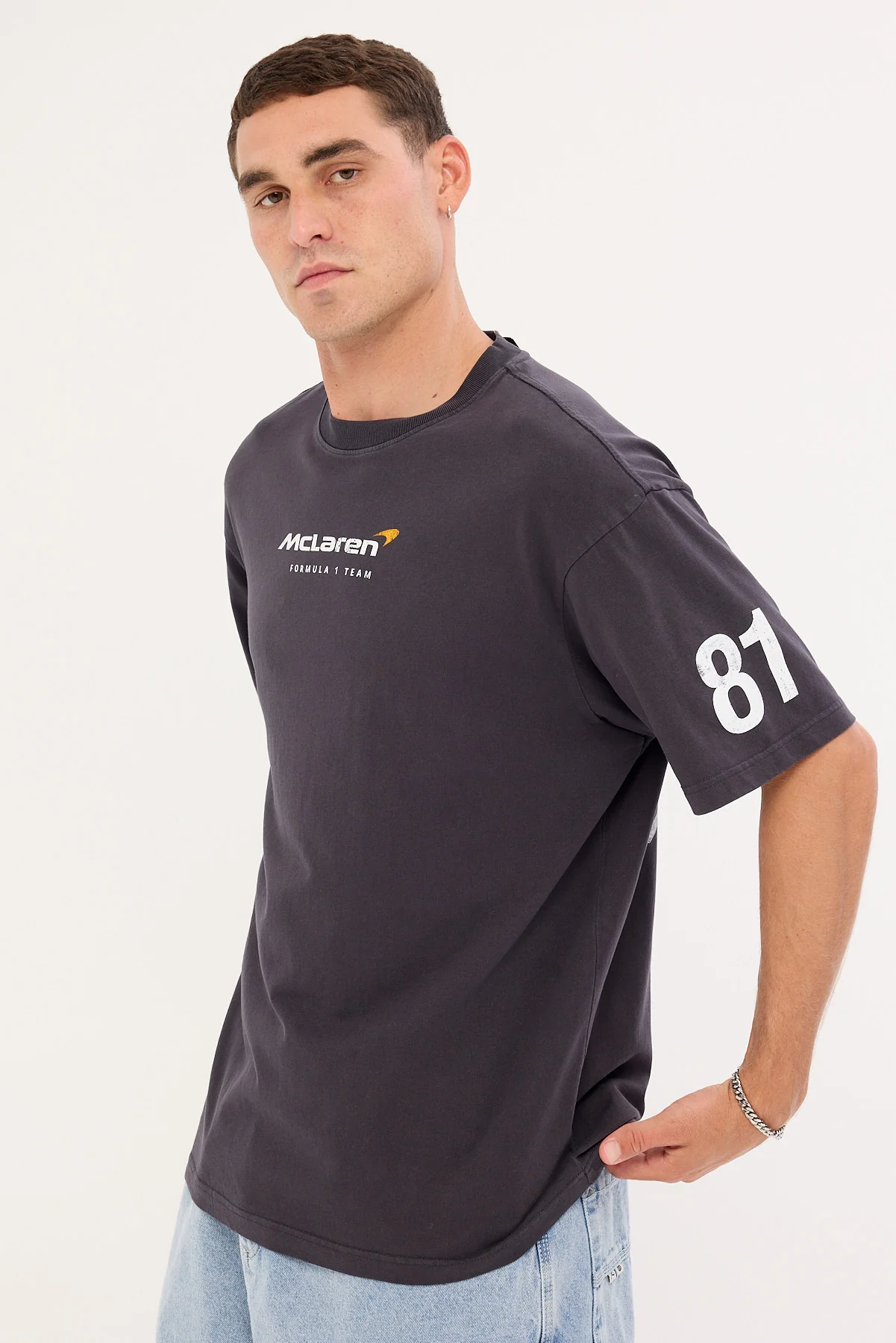 Mitchell & Ness McLaren Driver Teammates Tee Washed Black - Image 5
