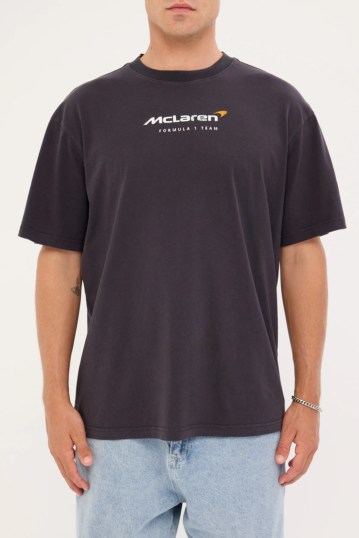 Mitchell & Ness McLaren Driver Teammates Tee Washed Black - Image 7