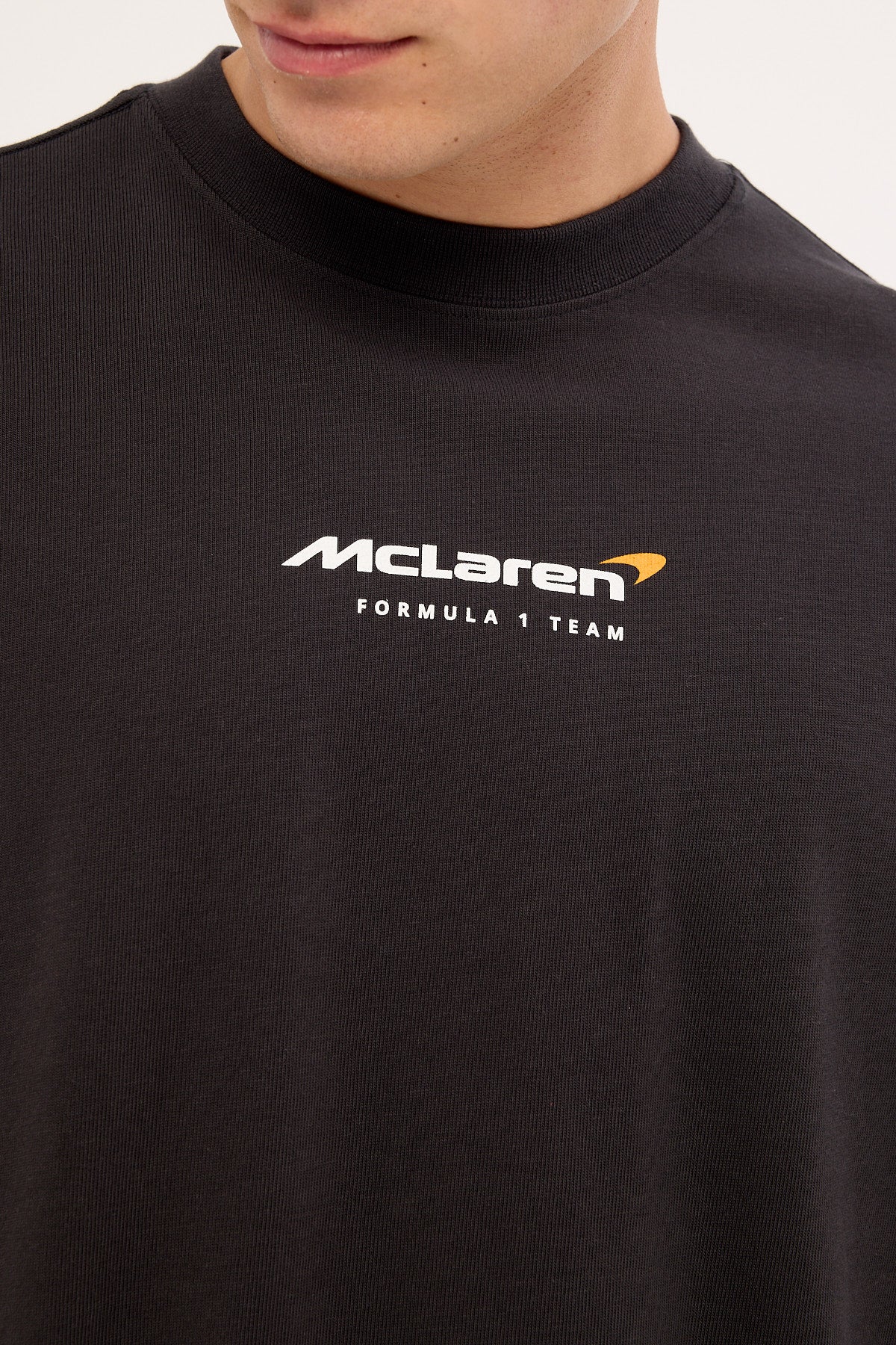 Mitchell & Ness Mclaren Showcase Boxy Tee Washed Black - Image 4