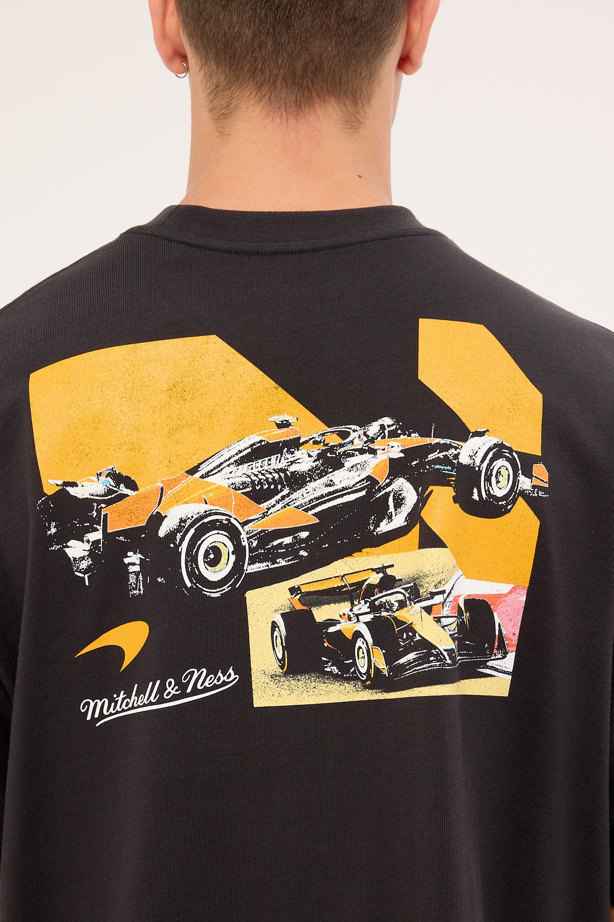Mitchell & Ness Mclaren Showcase Boxy Tee Washed Black - Image 6