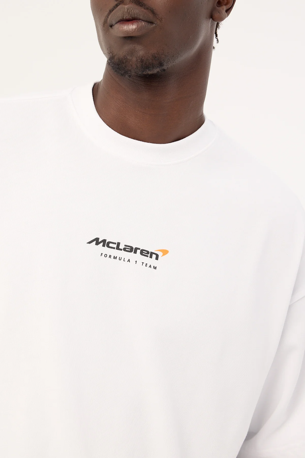 Mitchell & Ness Mclaren Tailgate Boxy Tee Vintage White - Image 4