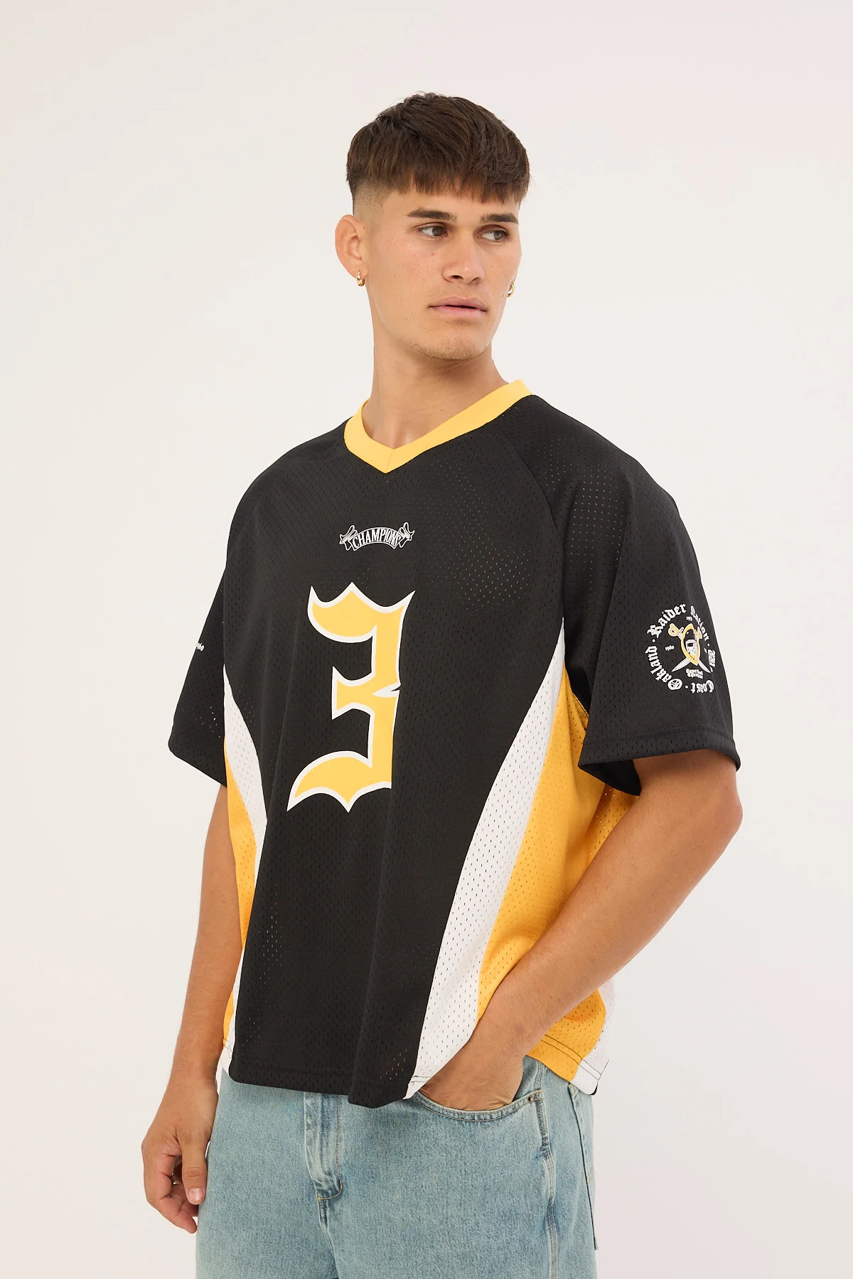Mitchell & Ness Raiders Coast Jersey Black - Image 4