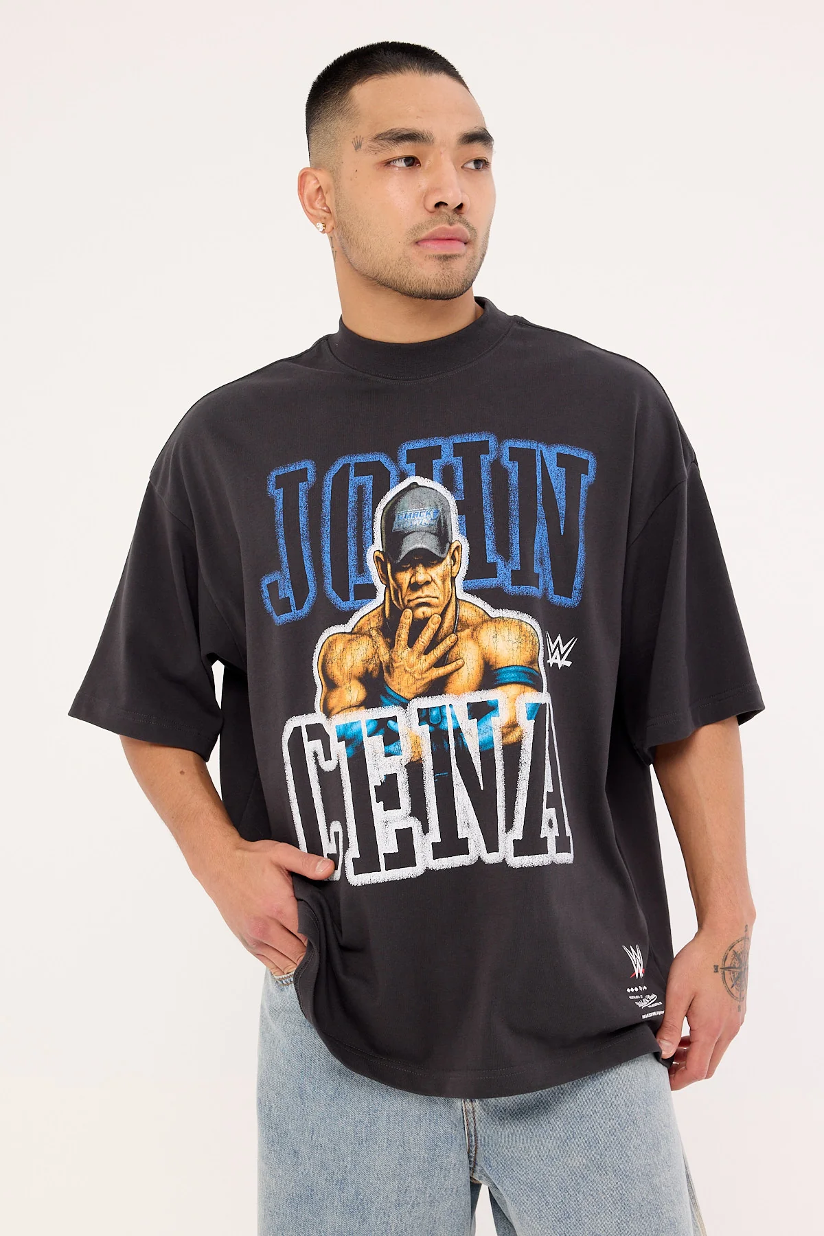 Mitchell & Ness U Can't See Me Boxy Tee Faded Black - Image 2