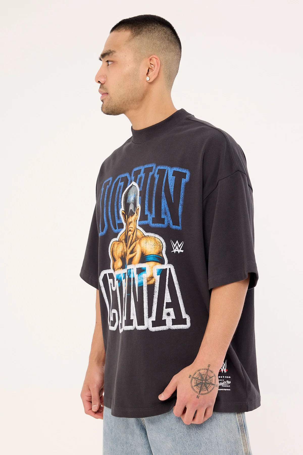 Mitchell & Ness U Can't See Me Boxy Tee Faded Black - Image 4