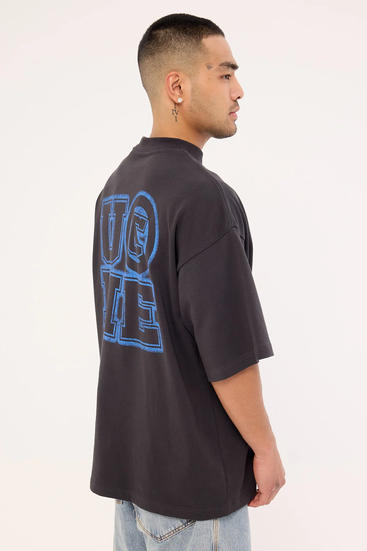 Mitchell & Ness U Can't See Me Boxy Tee Faded Black - Image 5