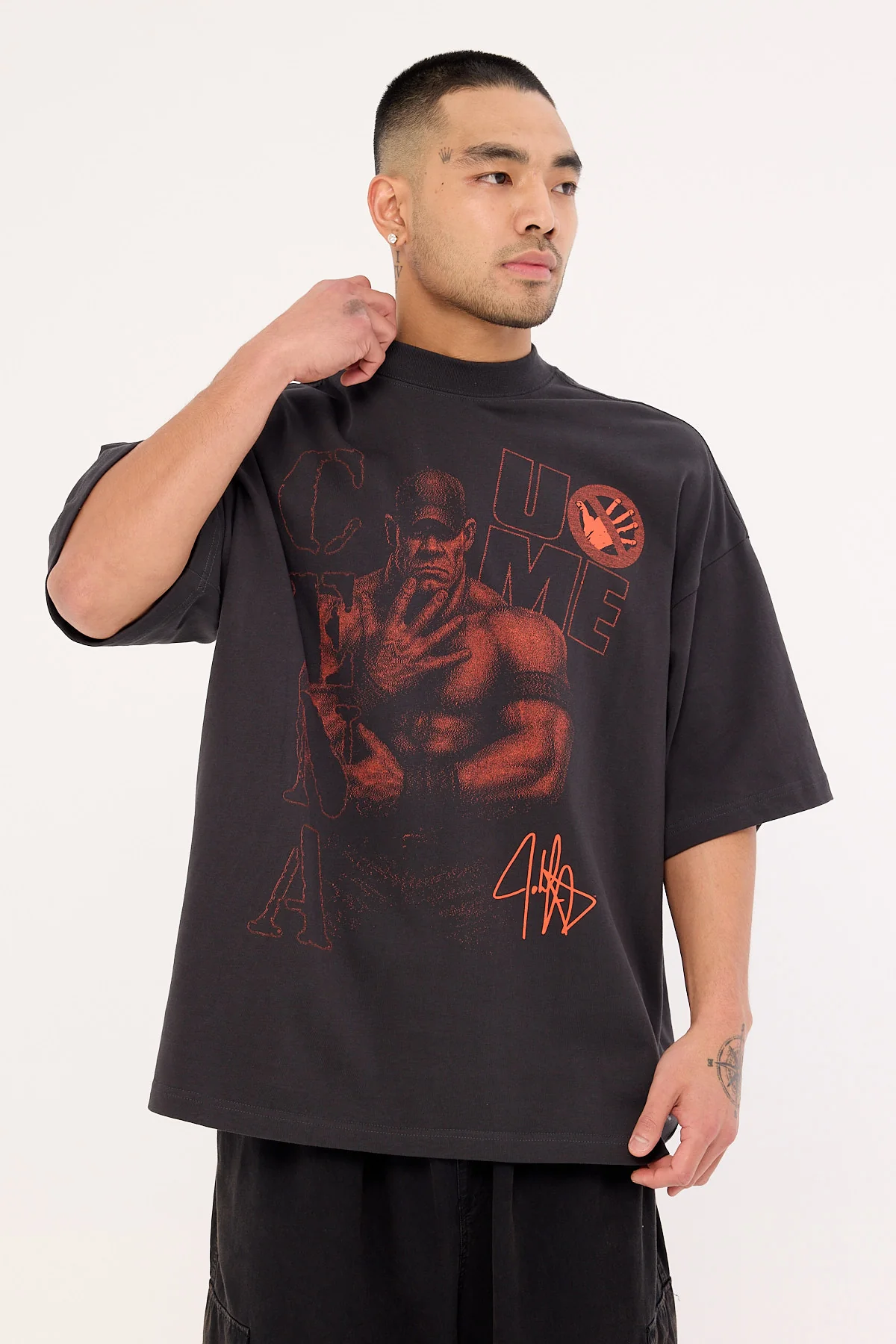Mitchell & Ness You Can't See Me Boxy Tee Faded Black - Image 3