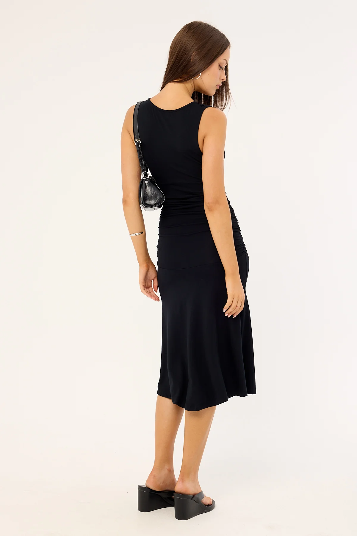 Motel Laluma Midi Dress Black - Image 5