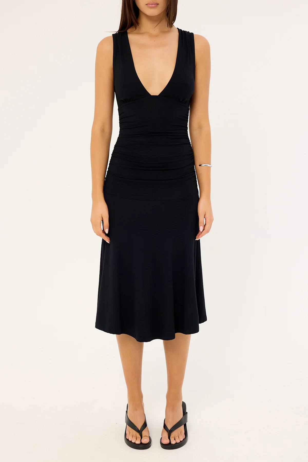 Motel Laluma Midi Dress Black - Image 6
