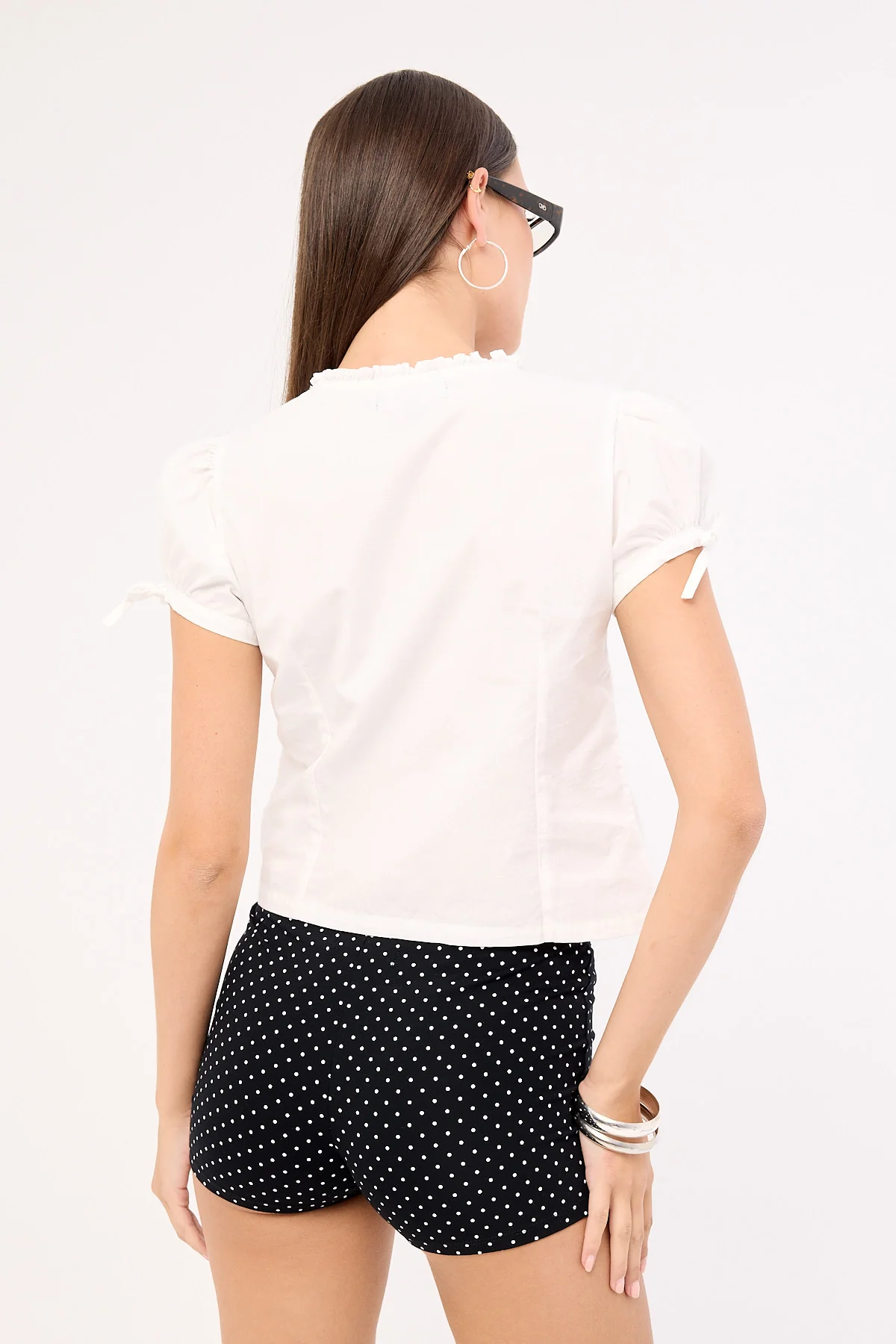 Motel Legra Shirt Poplin White - Image 4