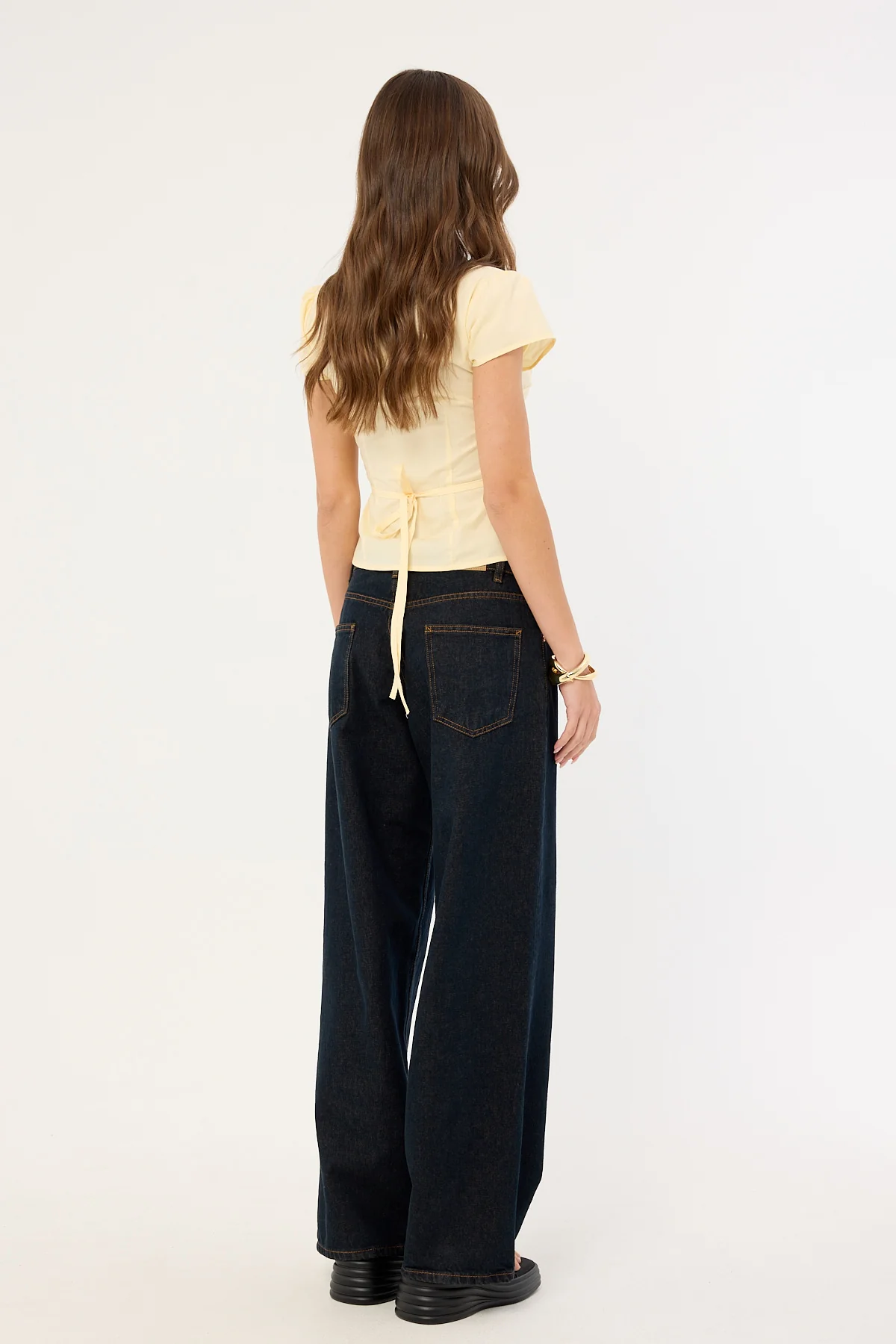 Motel Roomy Extra Wide Low Rise Jean Indigo - Image 4