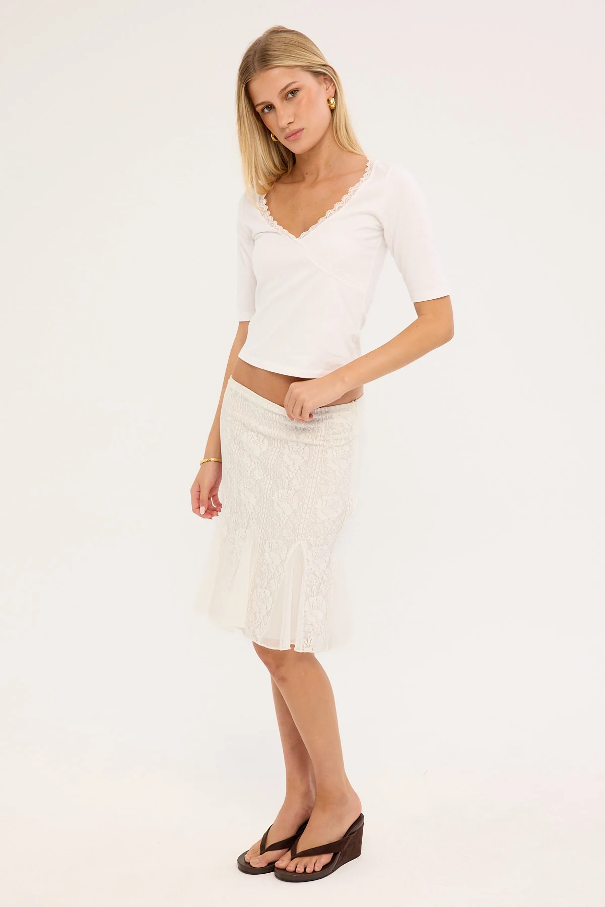 Motel Saiwa Skirt White - Image 4
