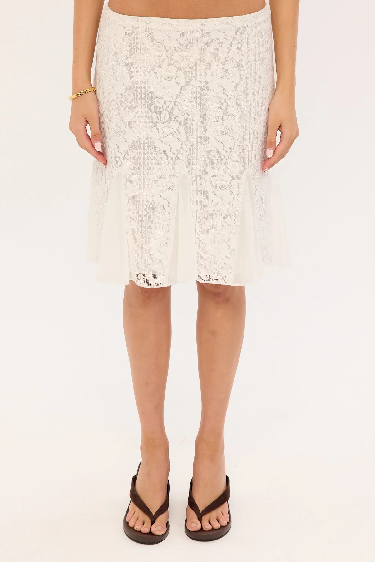 Motel Saiwa Skirt White - Image 6
