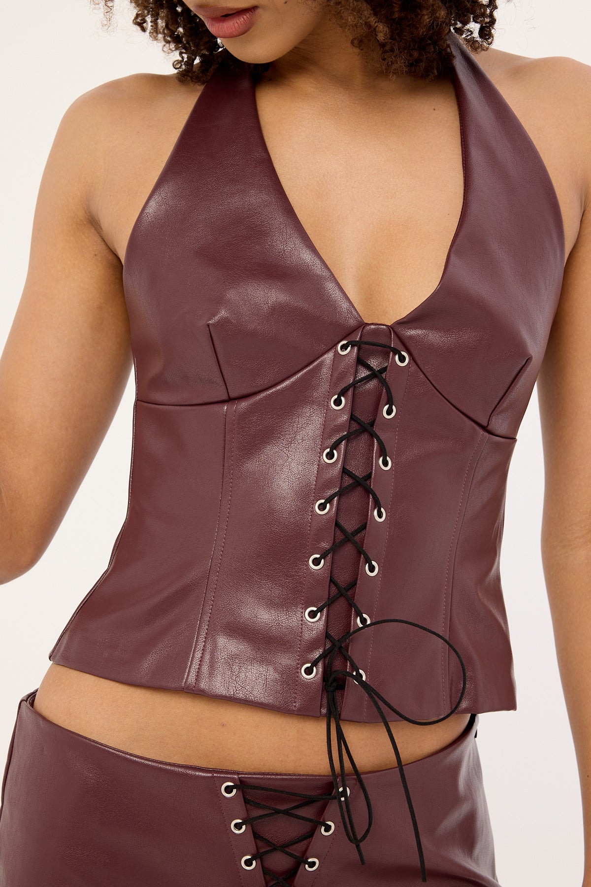 Motel Wahya Top PU Plum - Image 4