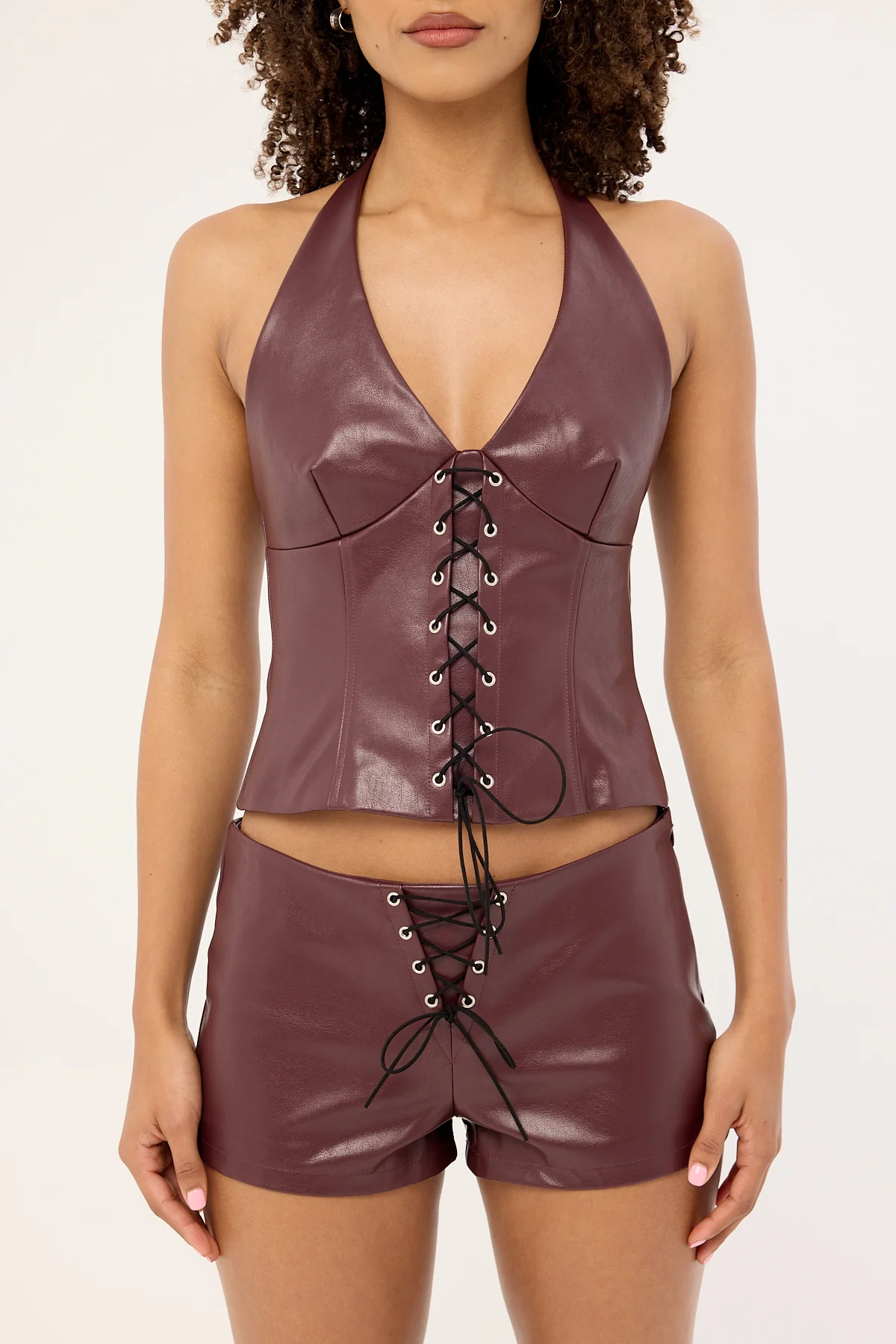 Motel Wahya Top PU Plum - Image 7