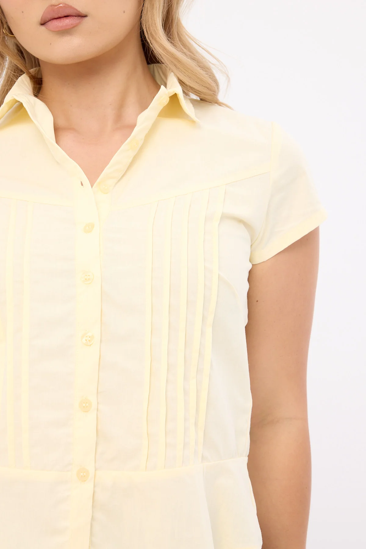 Motel Wilmot Blouse Buttermilk Poplin - Image 3
