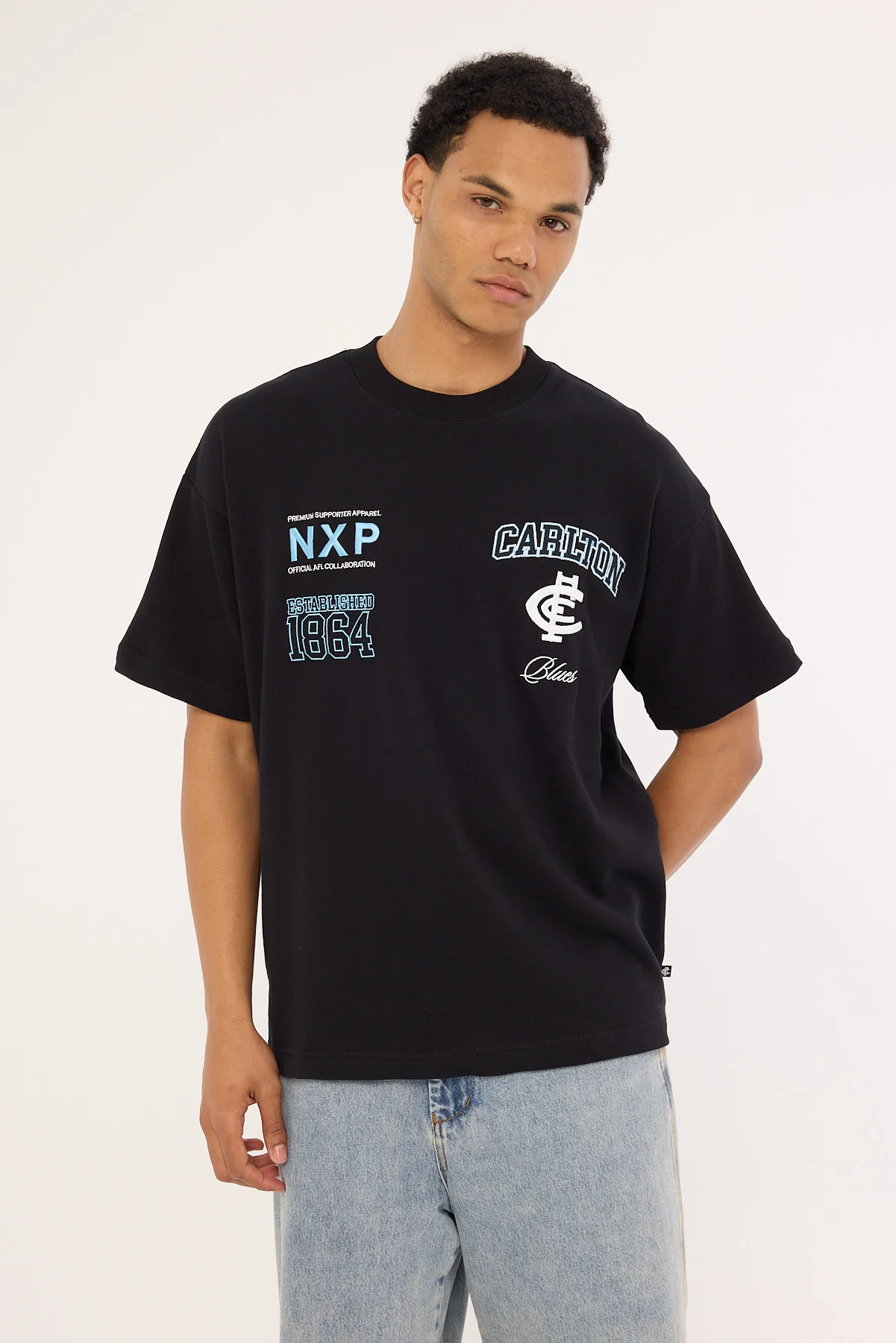 Nena & Pasadena Carlton Stadium Loopback Tee Black - Image 4