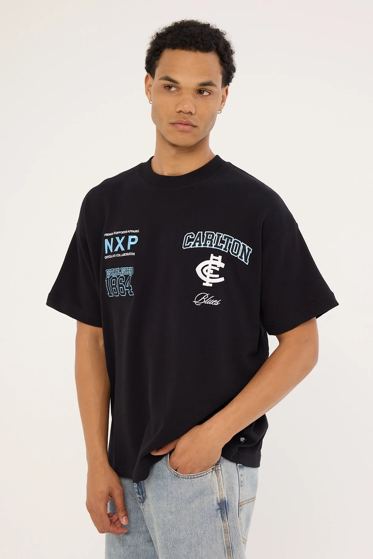 Nena & Pasadena Carlton Stadium Loopback Tee Black - Image 6