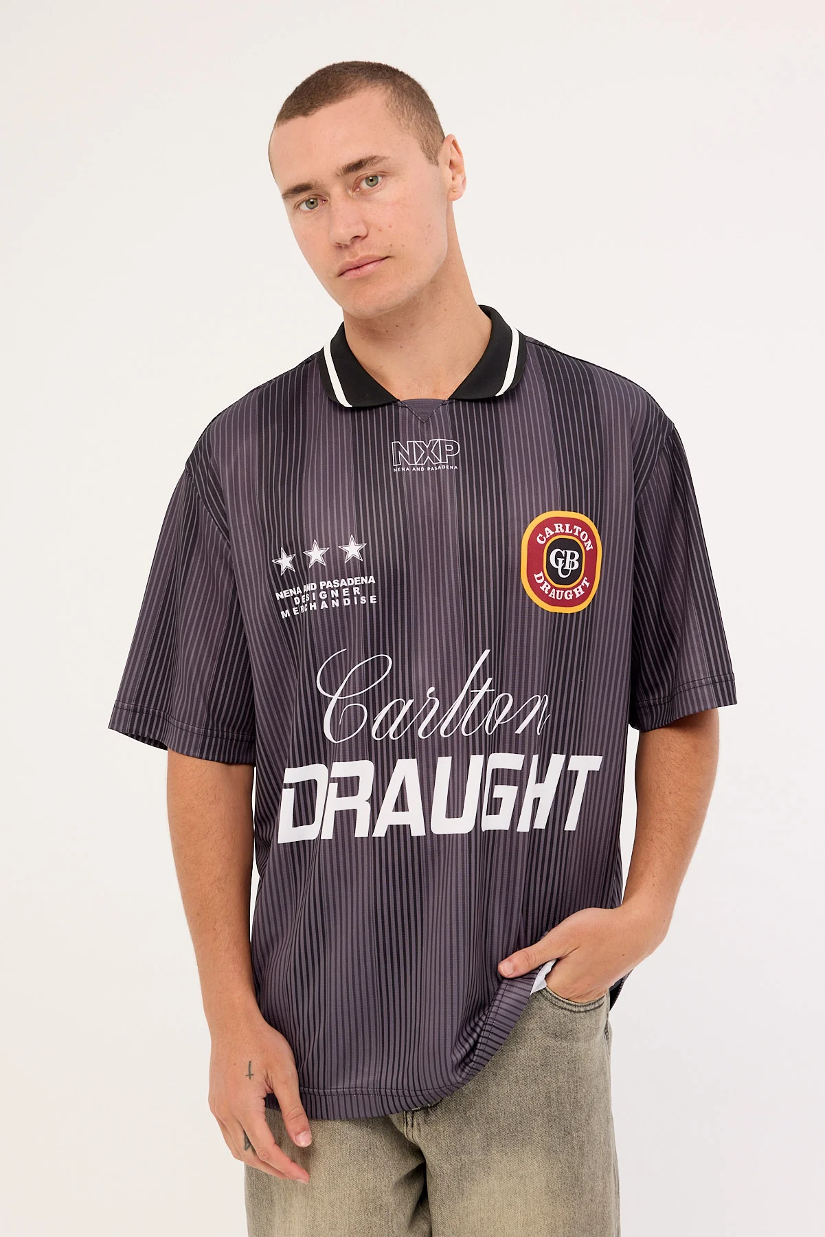 Nena & Pasadena Division Football Jersey Jet Black