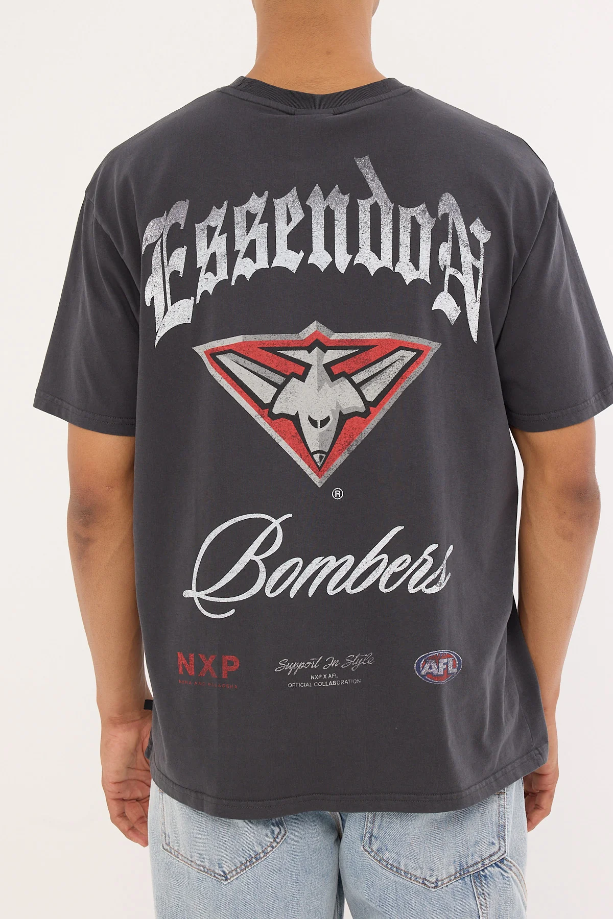 Nena & Pasadena Essendon Vintage Goth Tee Pigment Asphalt - Image 5