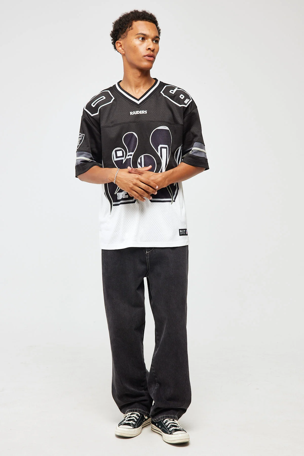Nena & Pasadena LV-Raiders Flame Jersey Black/White - Image 2