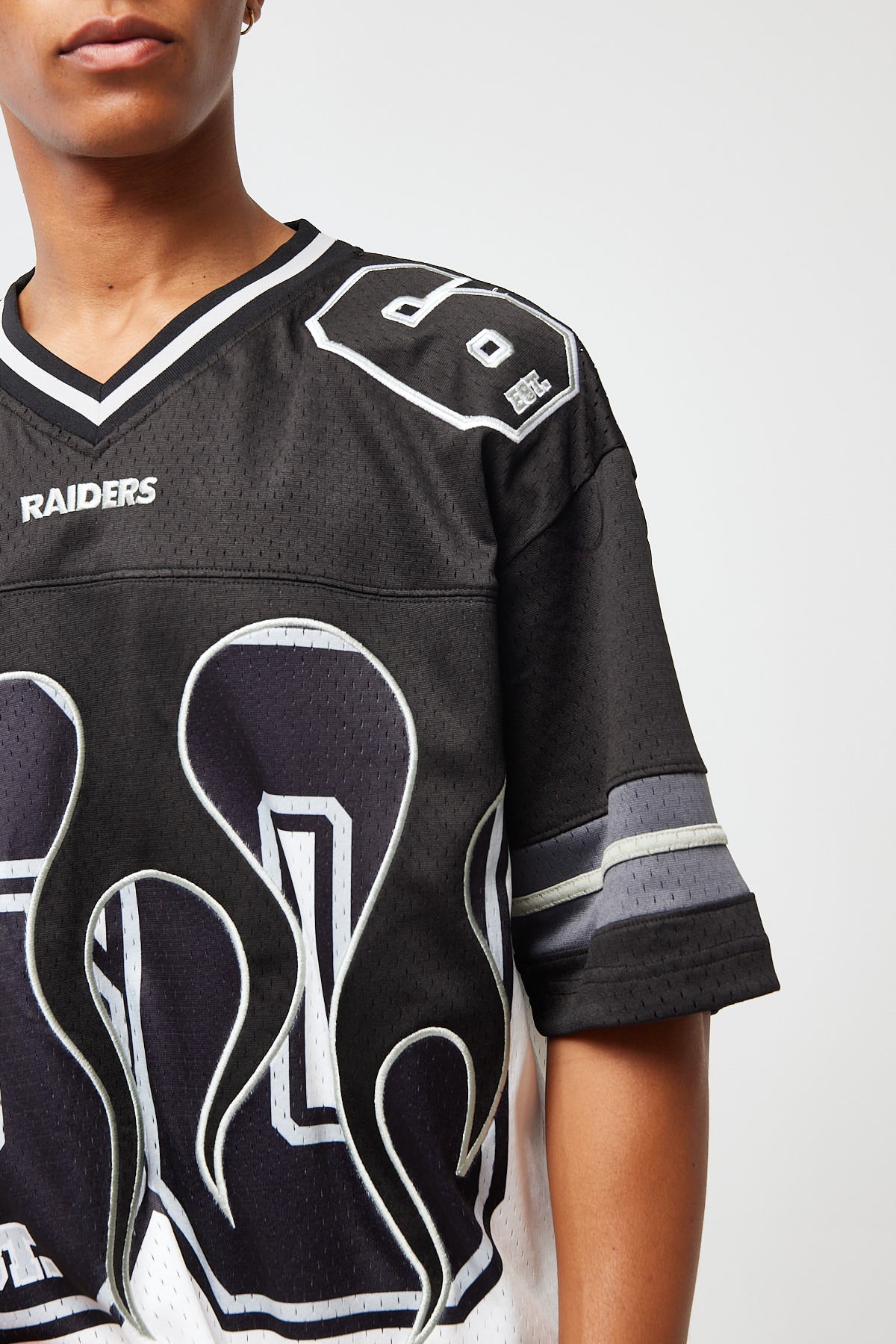 Nena & Pasadena LV-Raiders Flame Jersey Black/White - Image 4