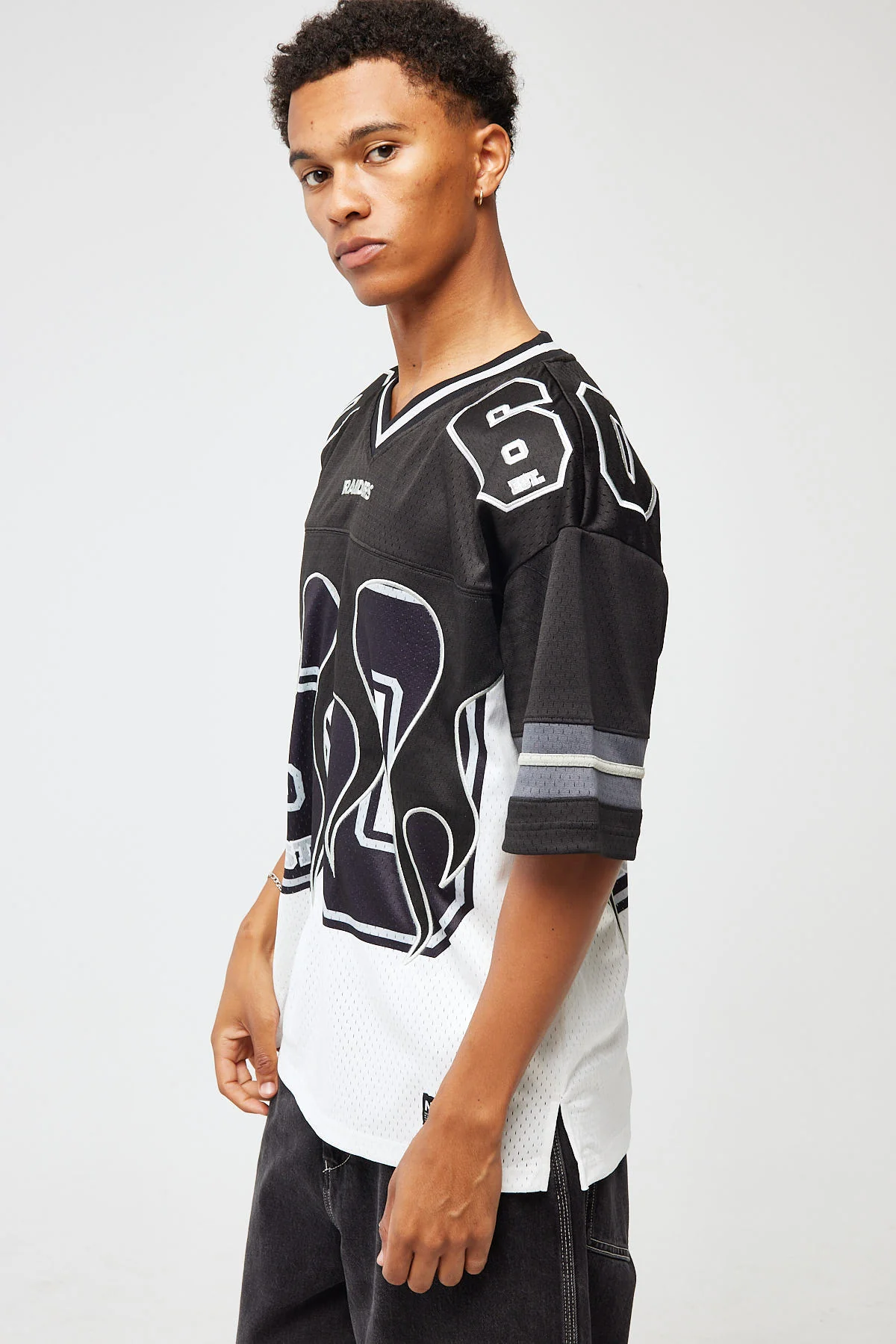 Nena & Pasadena LV-Raiders Flame Jersey Black/White - Image 6