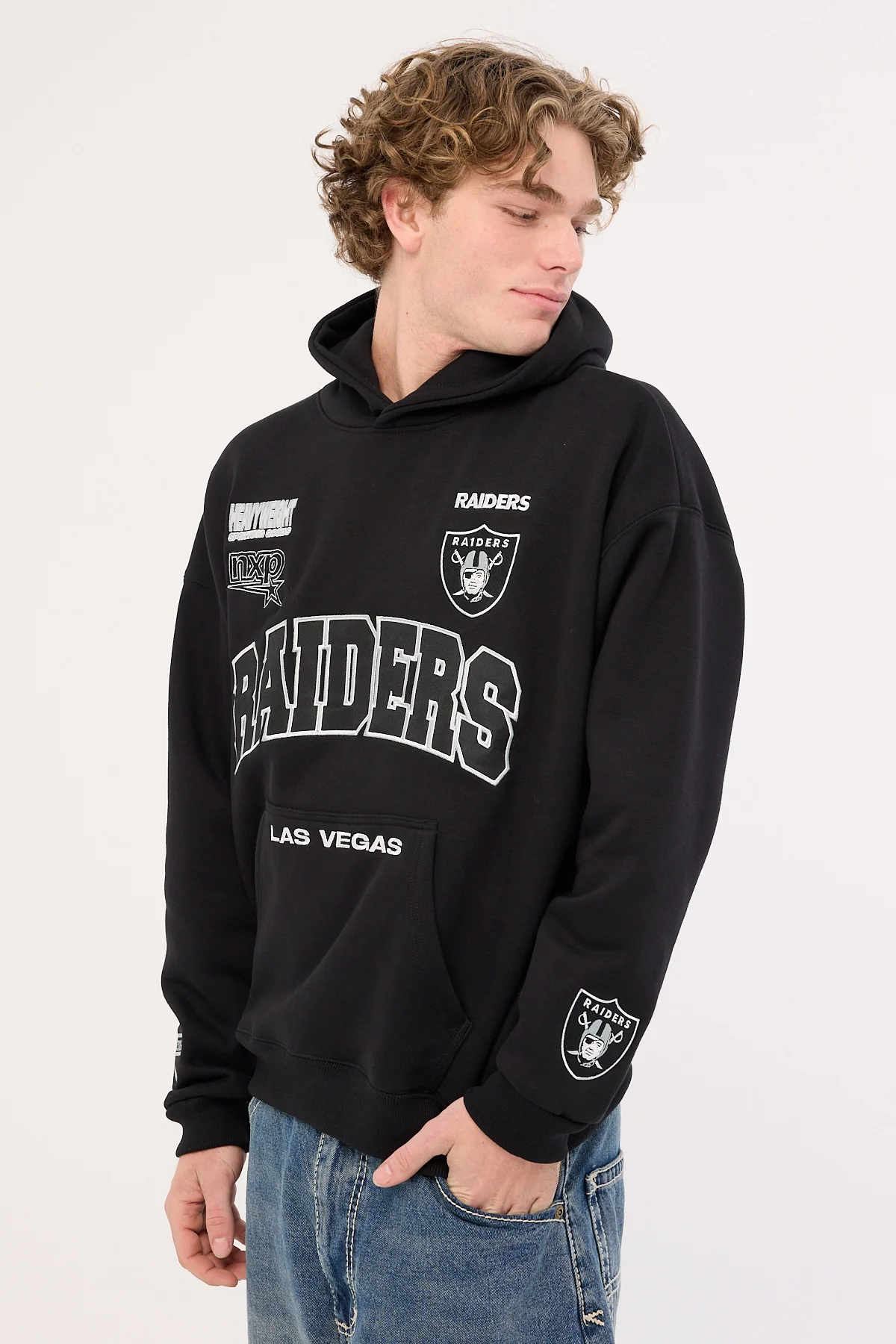 Nena & Pasadena LV-Raiders Stadium Hoodie Jet Black - Image 4