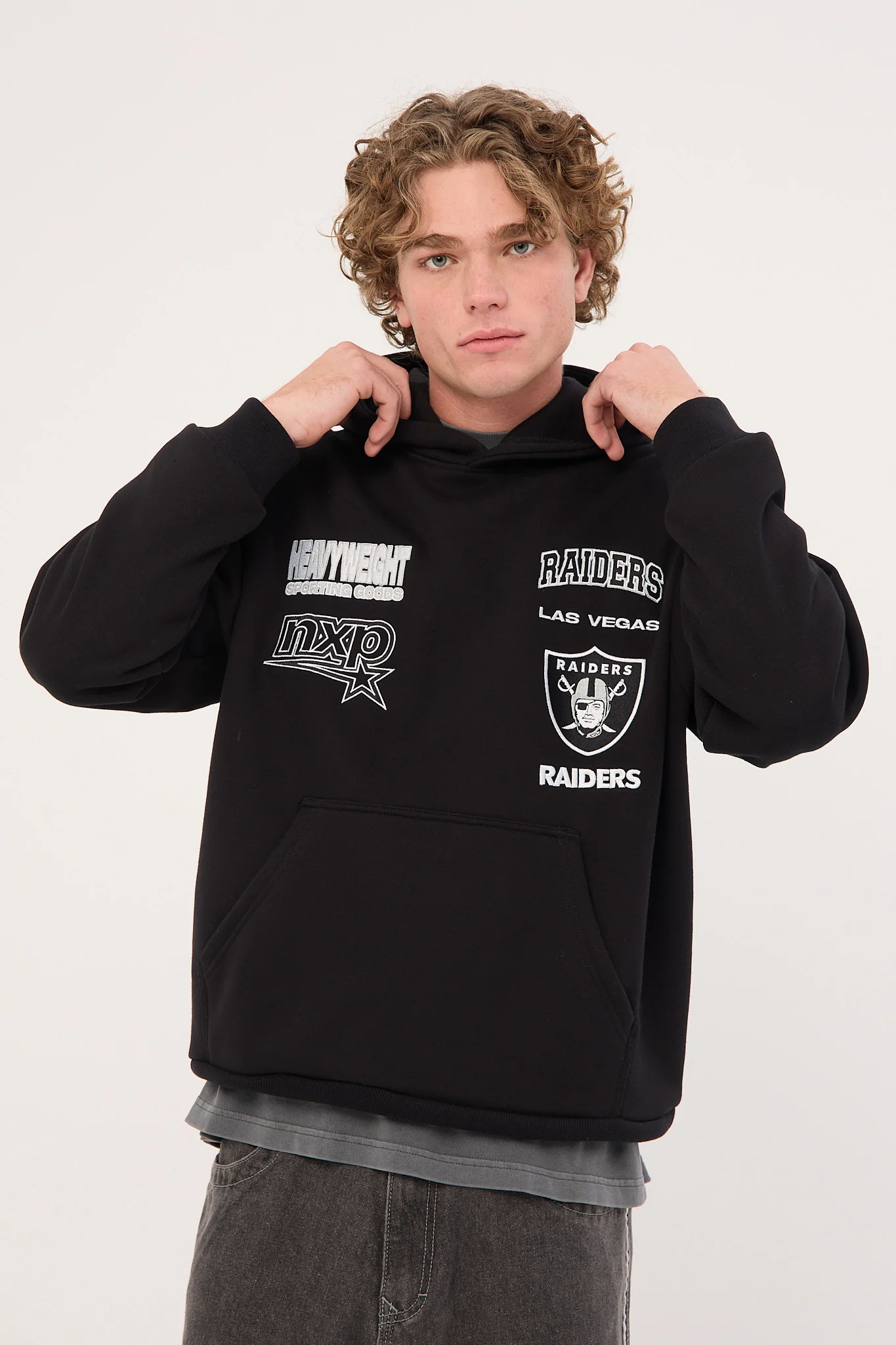 Nena & Pasadena LV-Raiders Surround Hoodie Jet Black - Image 2