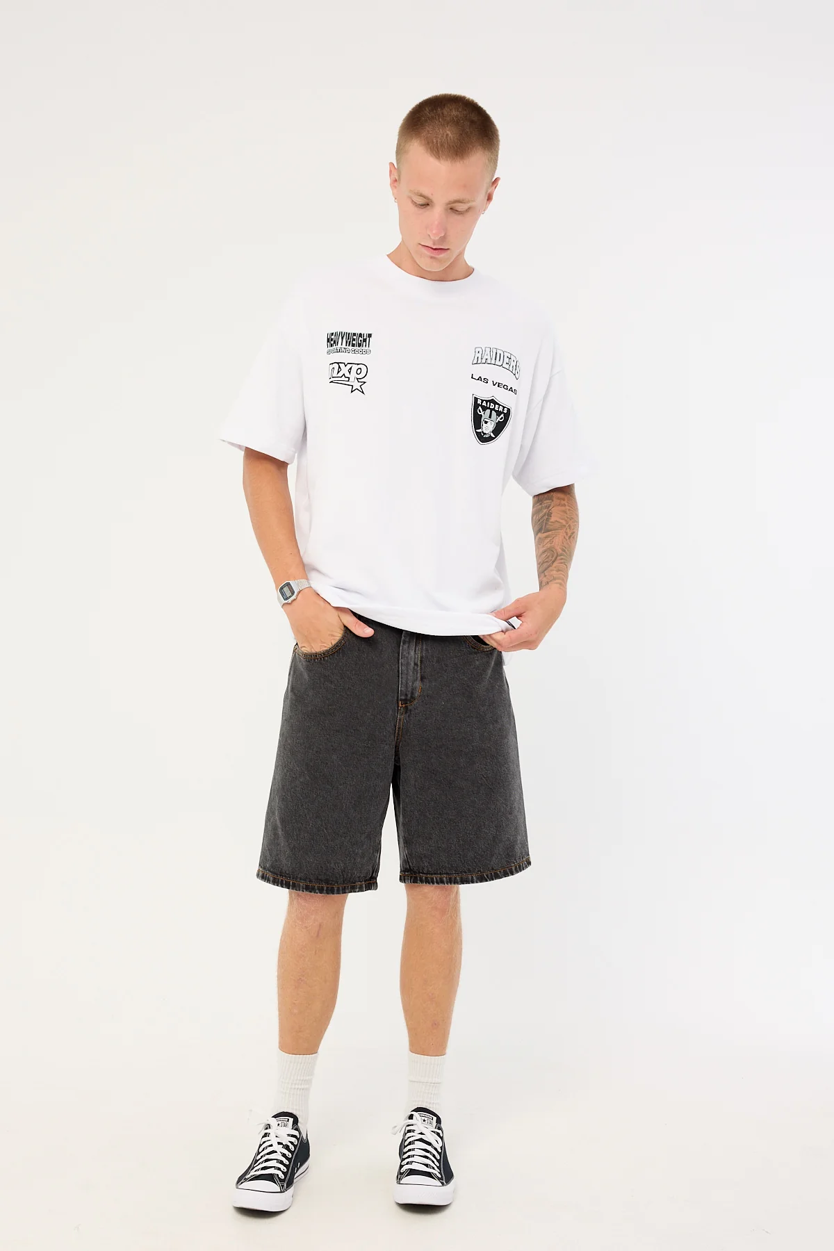 Nena & Pasadena LV-Raiders Surround Tee White - Image 2