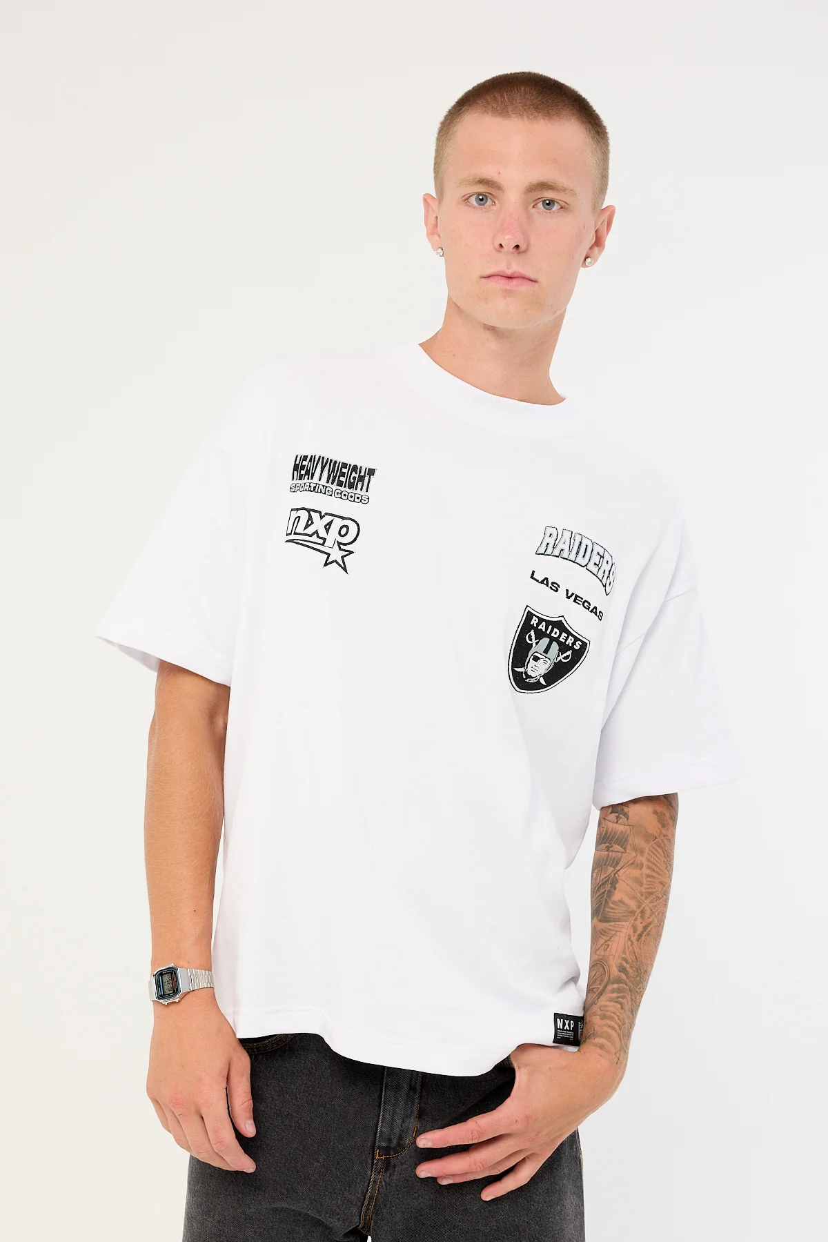 Nena & Pasadena LV-Raiders Surround Tee White - Image 3